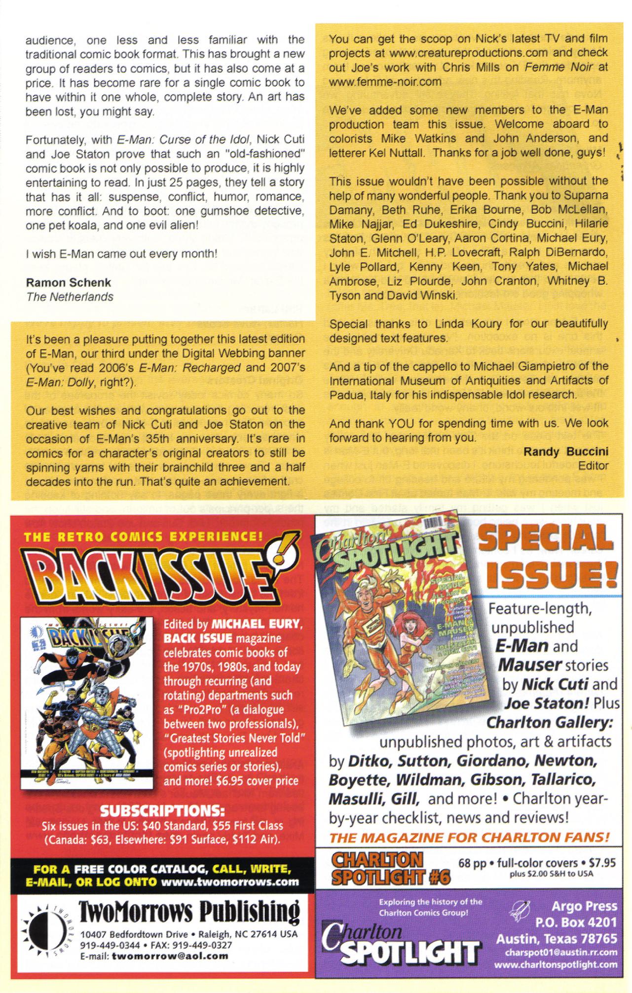 Read online E-Man:The Idol comic -  Issue # Full - 34