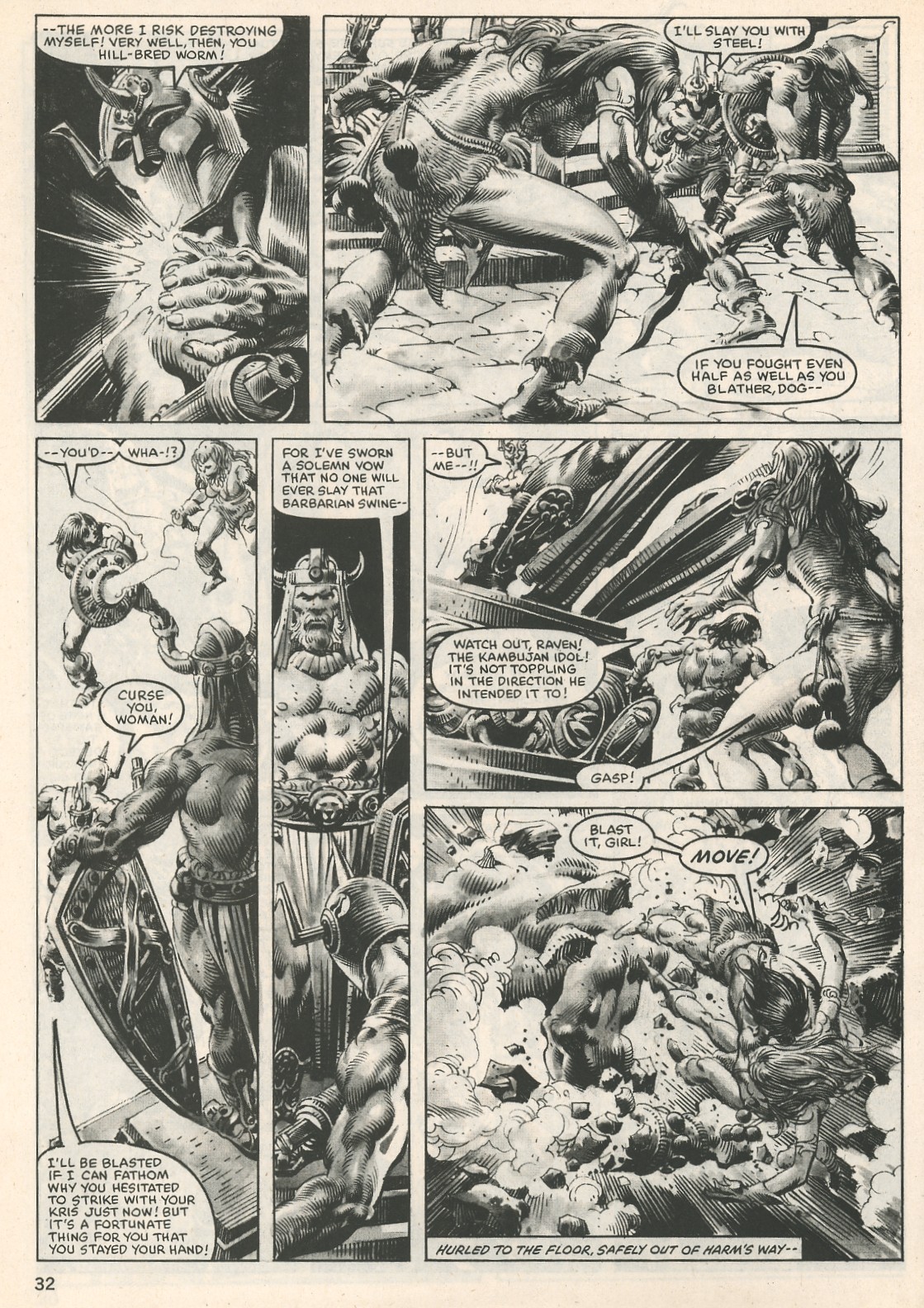 Read online The Savage Sword Of Conan comic -  Issue #107 - 32