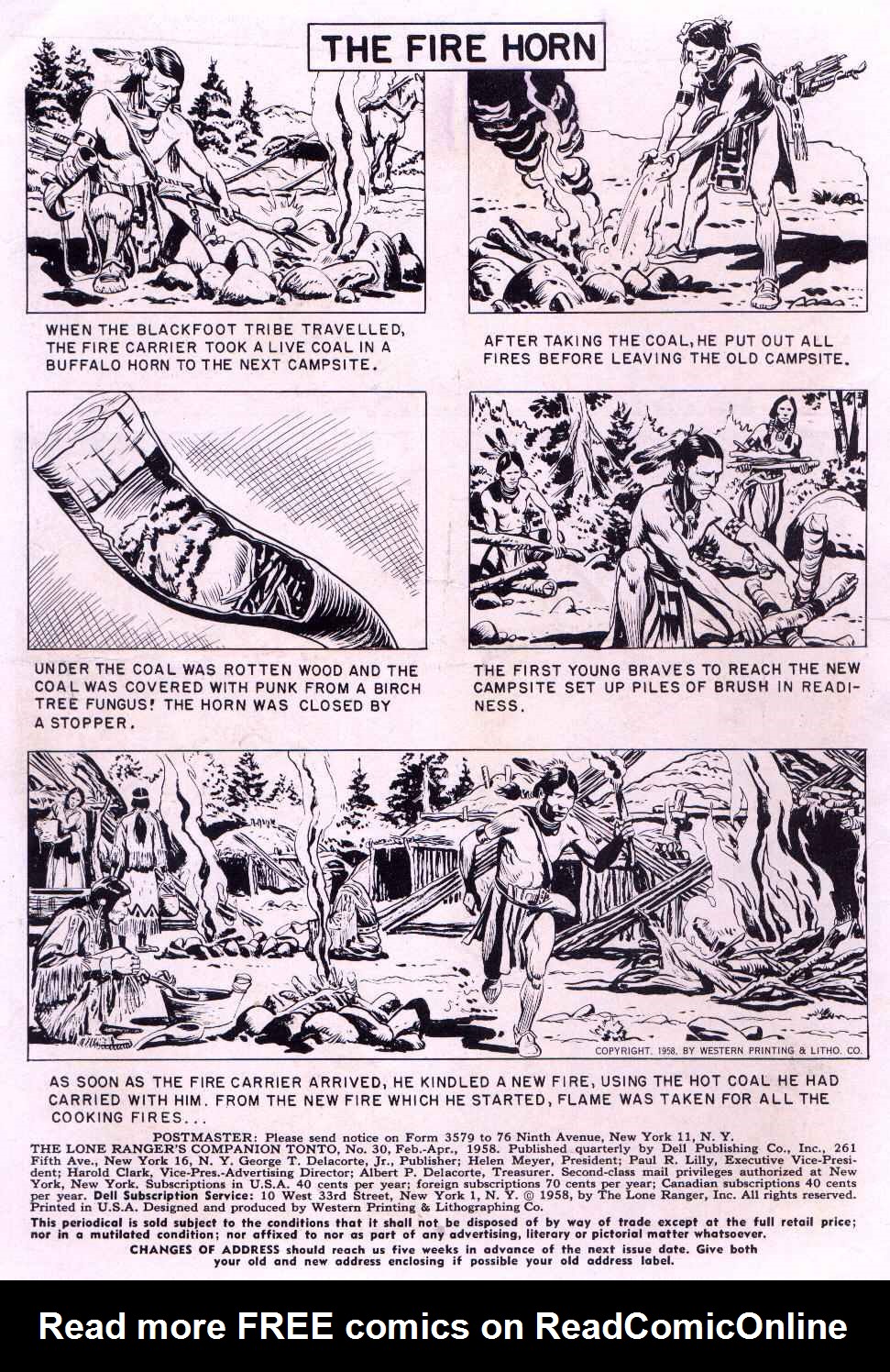 Read online Lone Ranger's Companion Tonto comic -  Issue #30 - 2