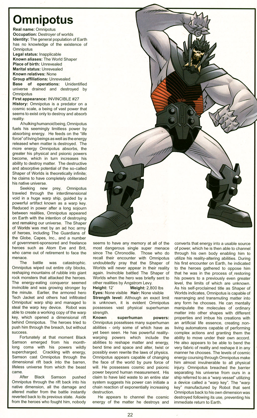 Read online The Official Handbook of the Invincible Universe comic -  Issue #2 - 24
