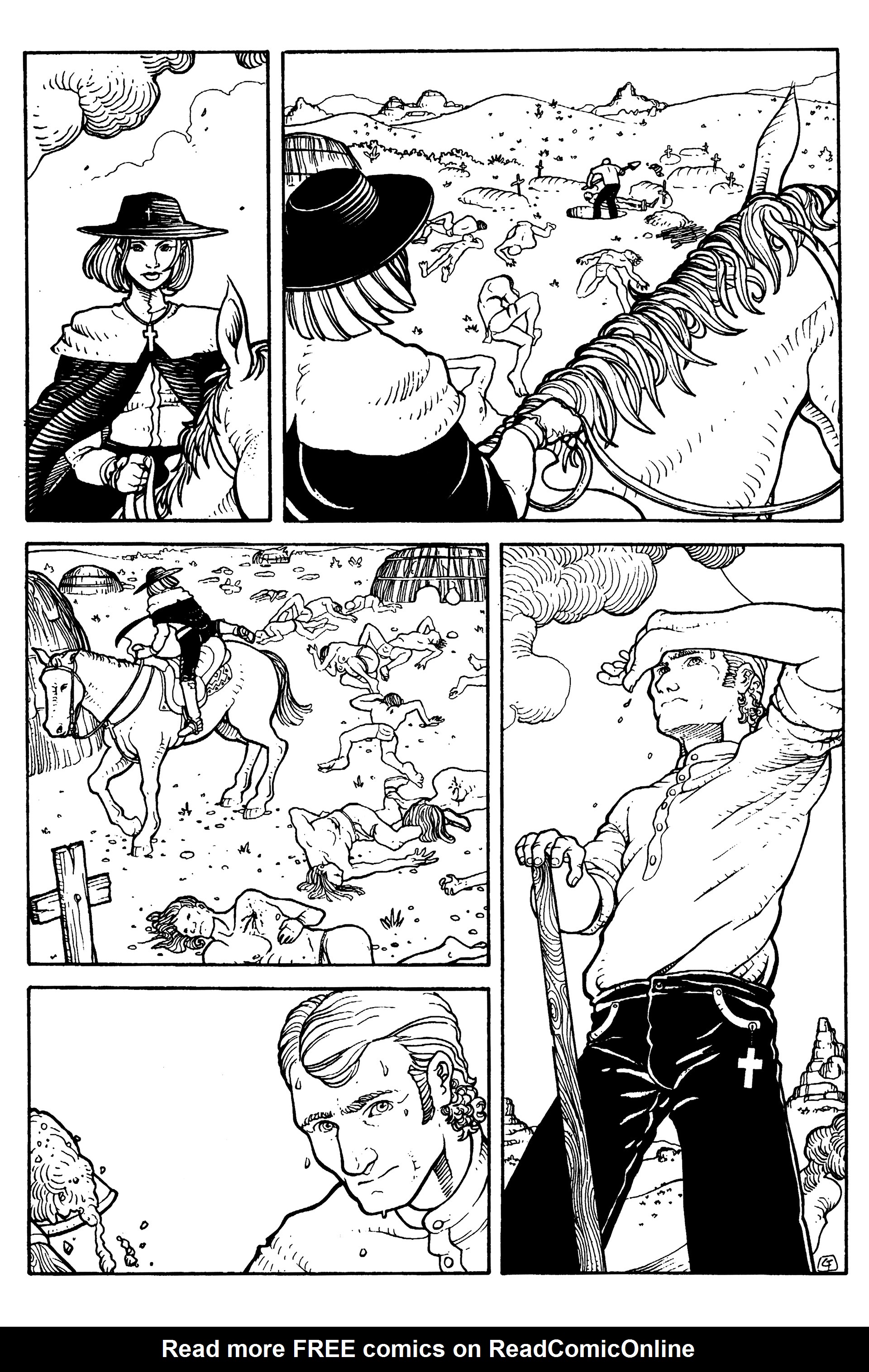 Read online Warrior Nun: Black & White comic -  Issue #12 - 4