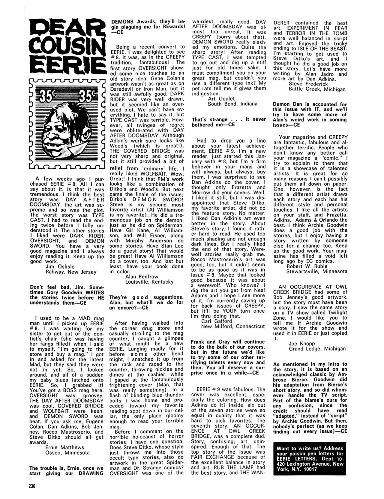 Read online Eerie Archives comic -  Issue # TPB 2 - 237