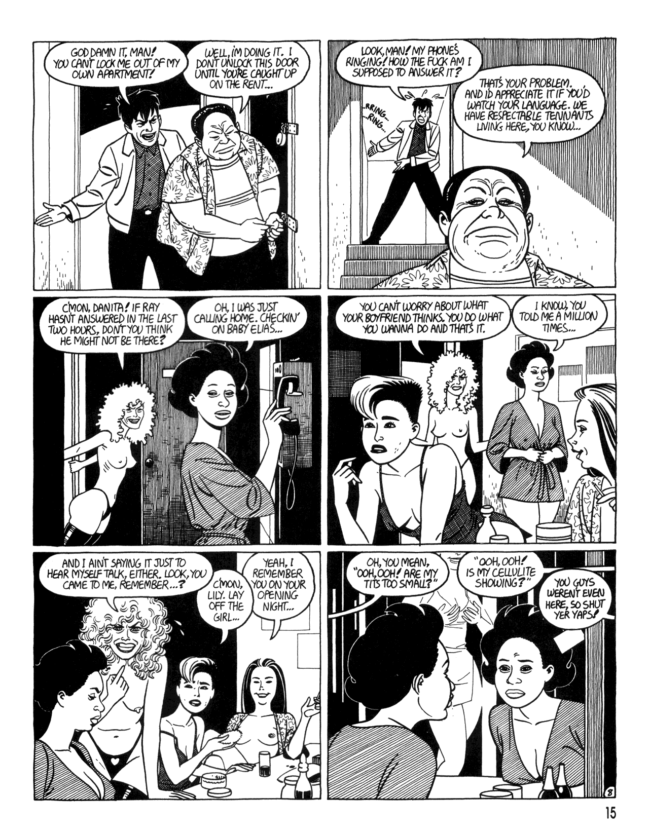 Read online Love and Rockets (1982) comic -  Issue #34 - 17