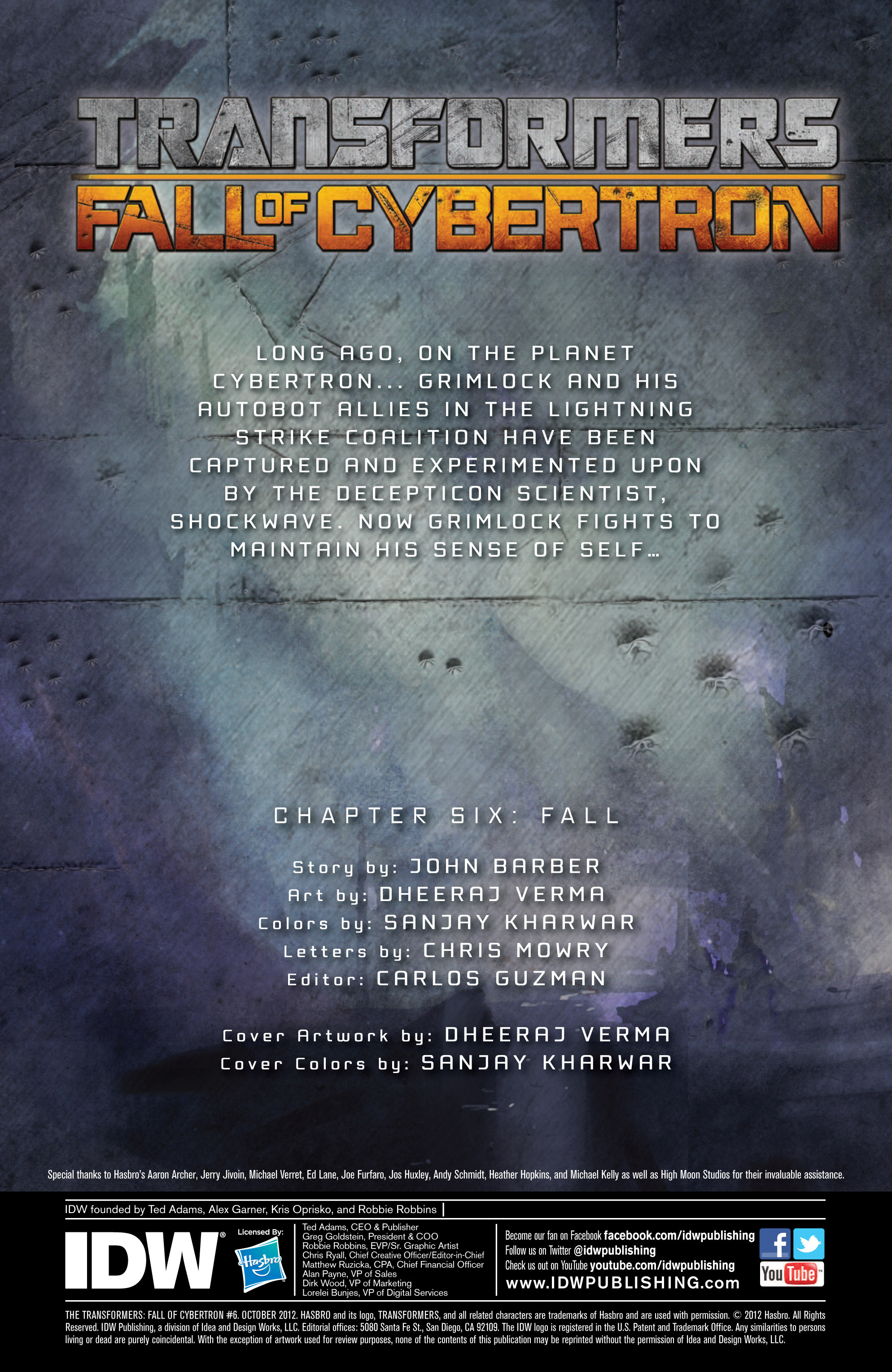 Read online The Transformers: Fall of Cybertron comic -  Issue #6 - 2