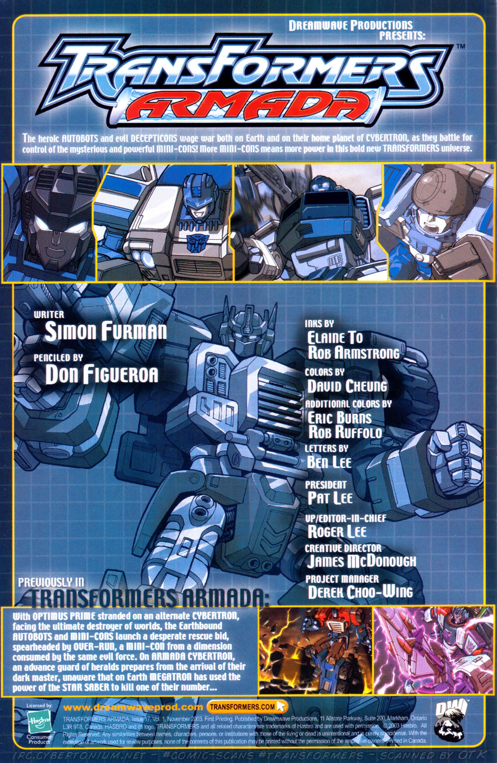 Read online Transformers Armada comic -  Issue #17 - 2