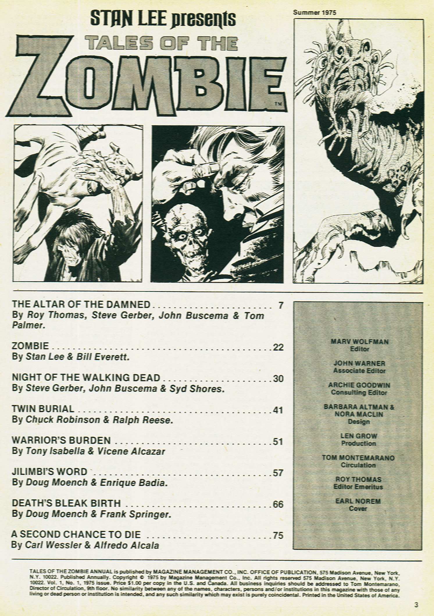 Read online Zombie comic -  Issue # _Annual 1 - 3