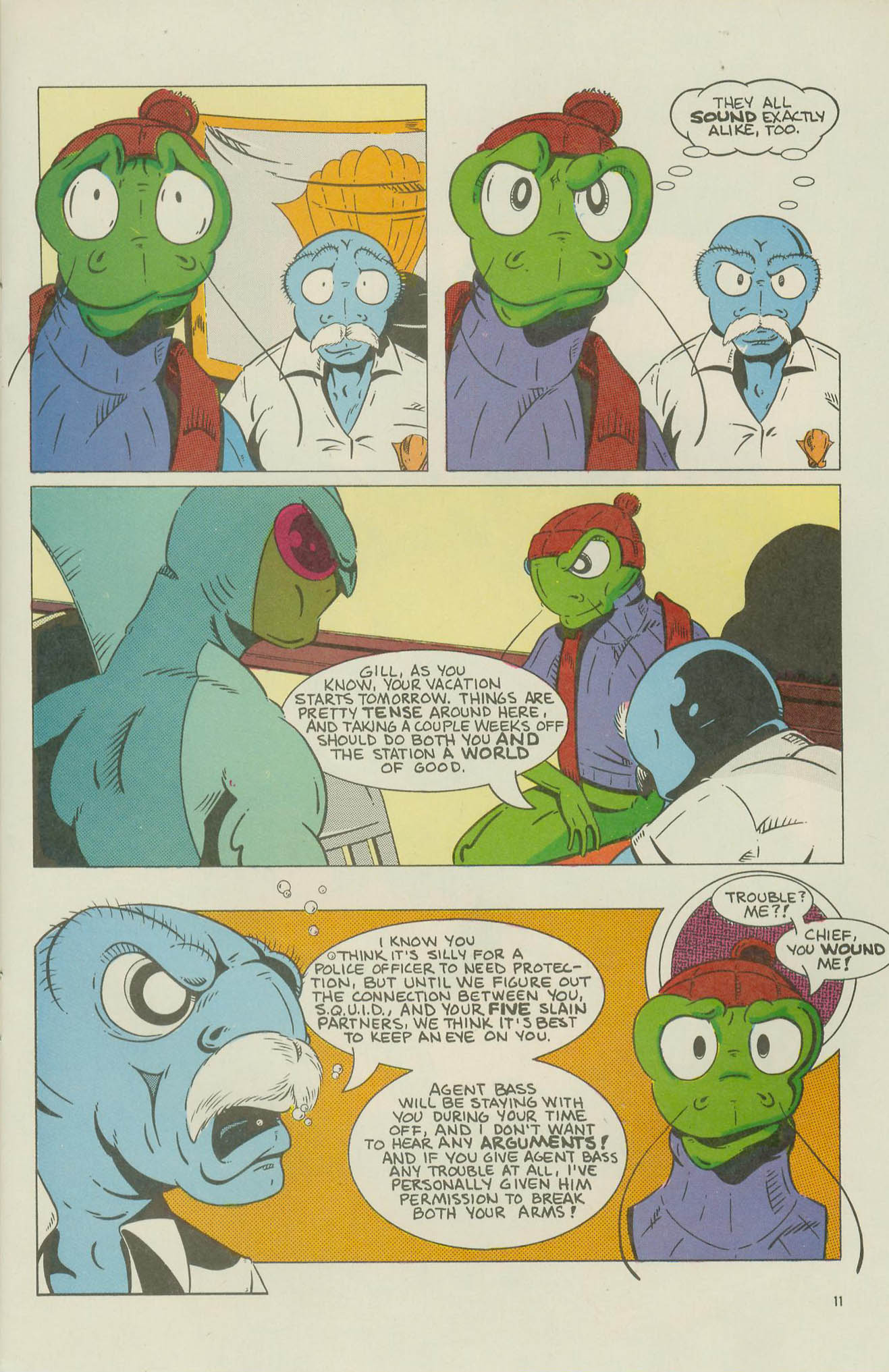 Read online The Fish Police comic -  Issue #8 - 13