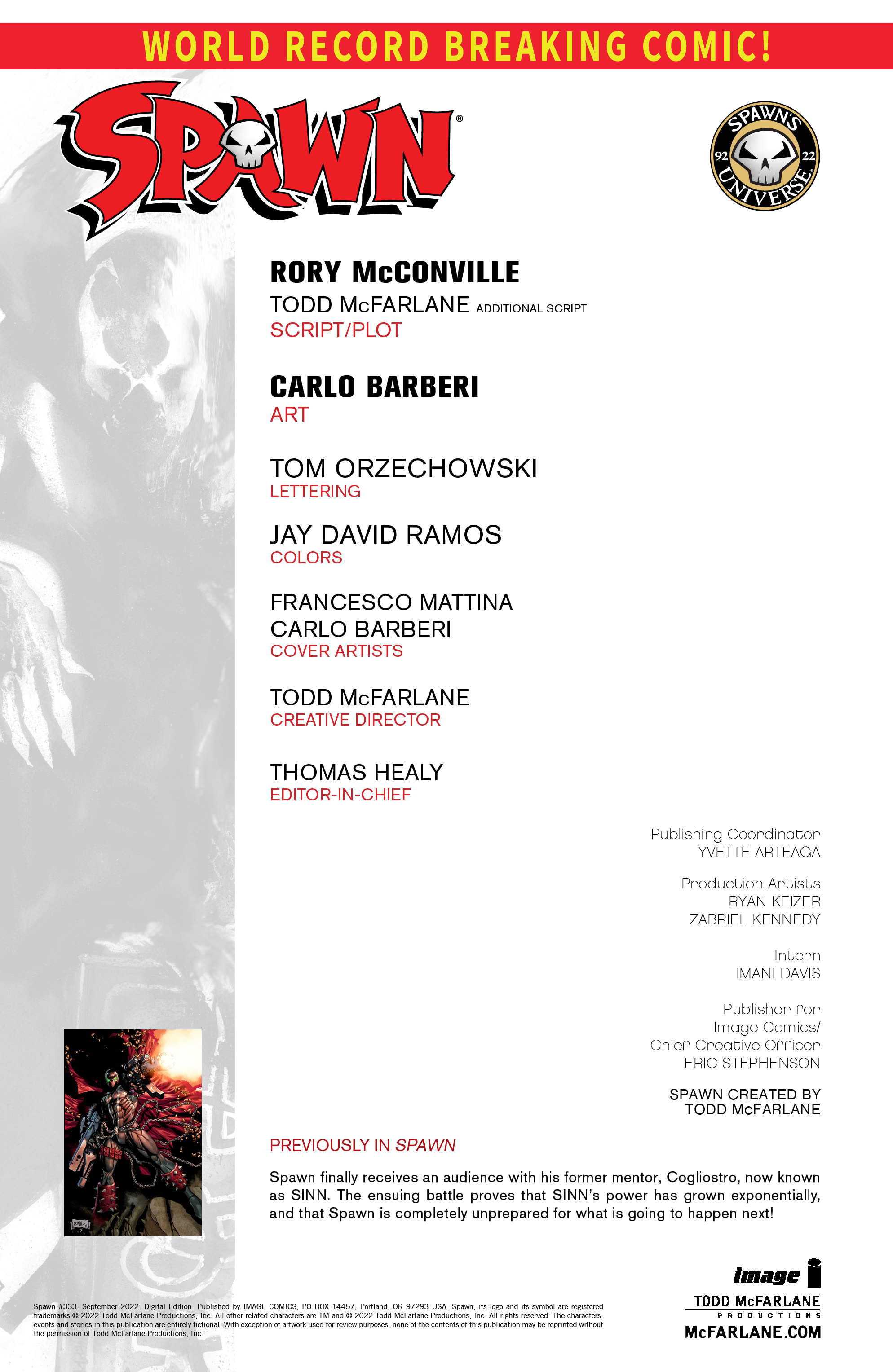 Read online Spawn comic -  Issue #333 - 3