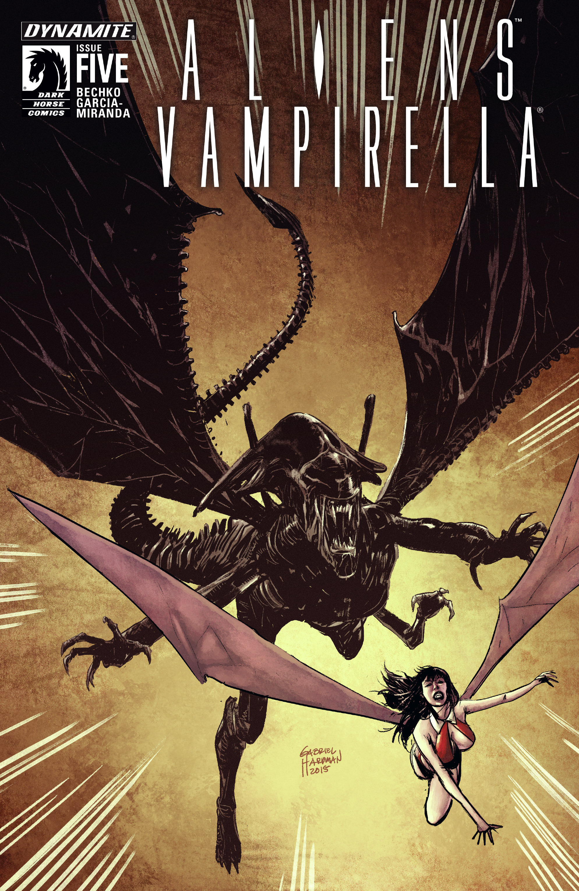 Read online Aliens/Vampirella comic -  Issue #5 - 1
