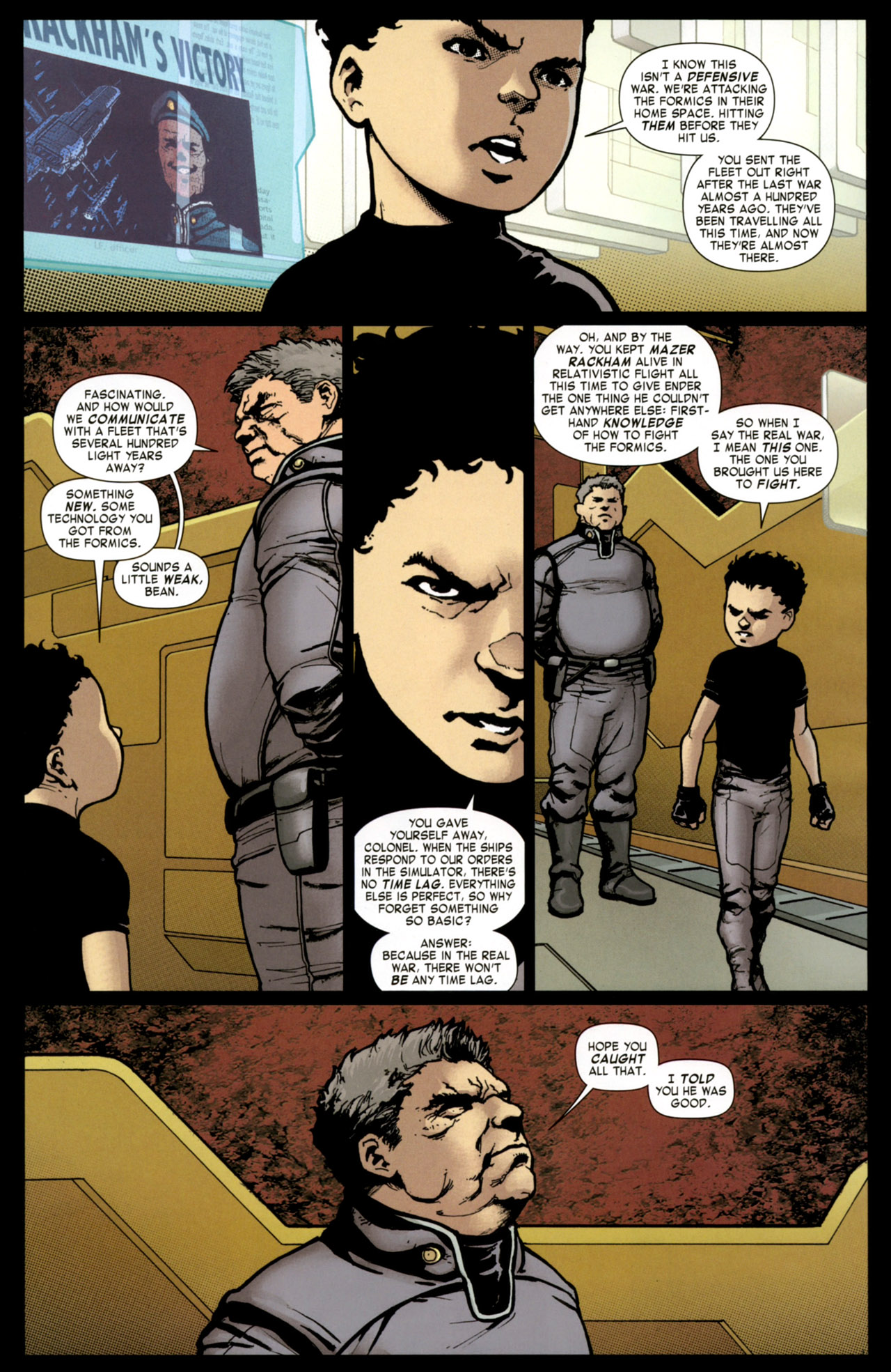 Read online Ender's Shadow: Command School comic -  Issue #5 - 7