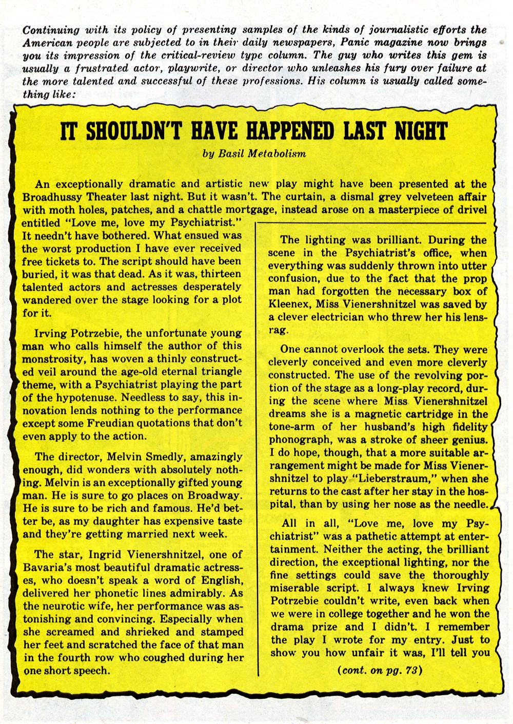 Read online Panic comic -  Issue #8 - 9