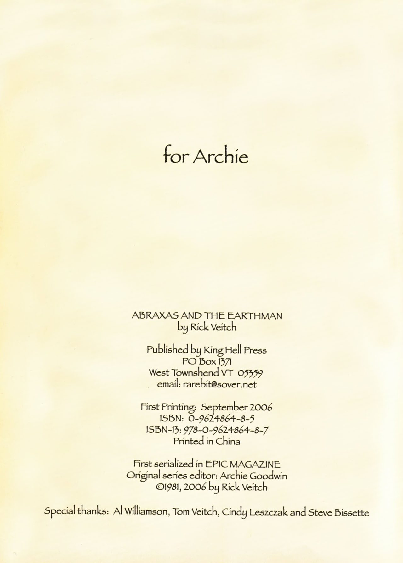 Read online Abraxas and the EarthMan comic -  Issue # TPB - 4