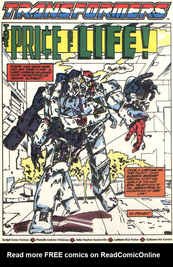 Read online The Transformers (UK) comic -  Issue #309 - 2