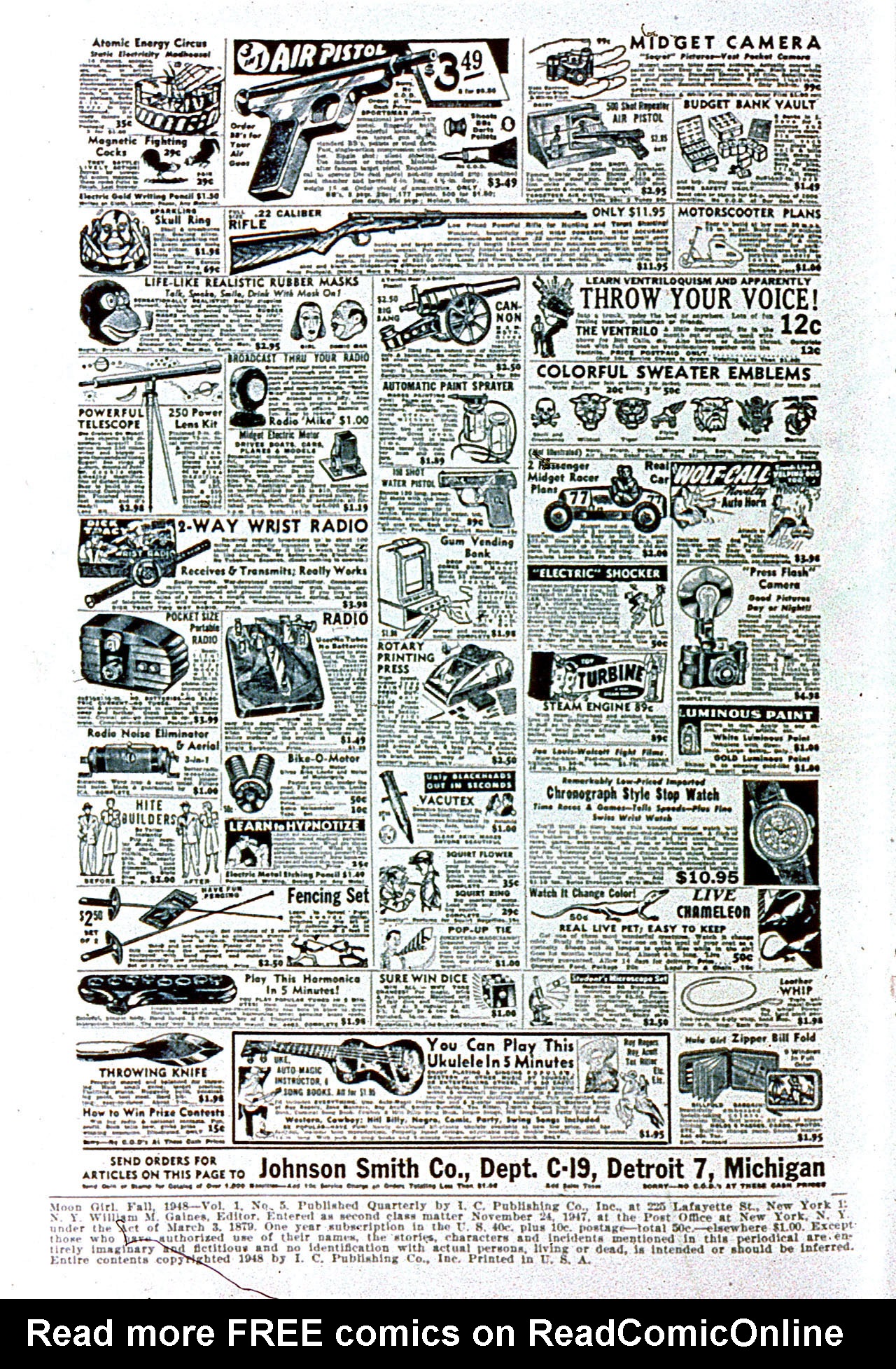 Read online Moon Girl (1947) comic -  Issue #5 - 2