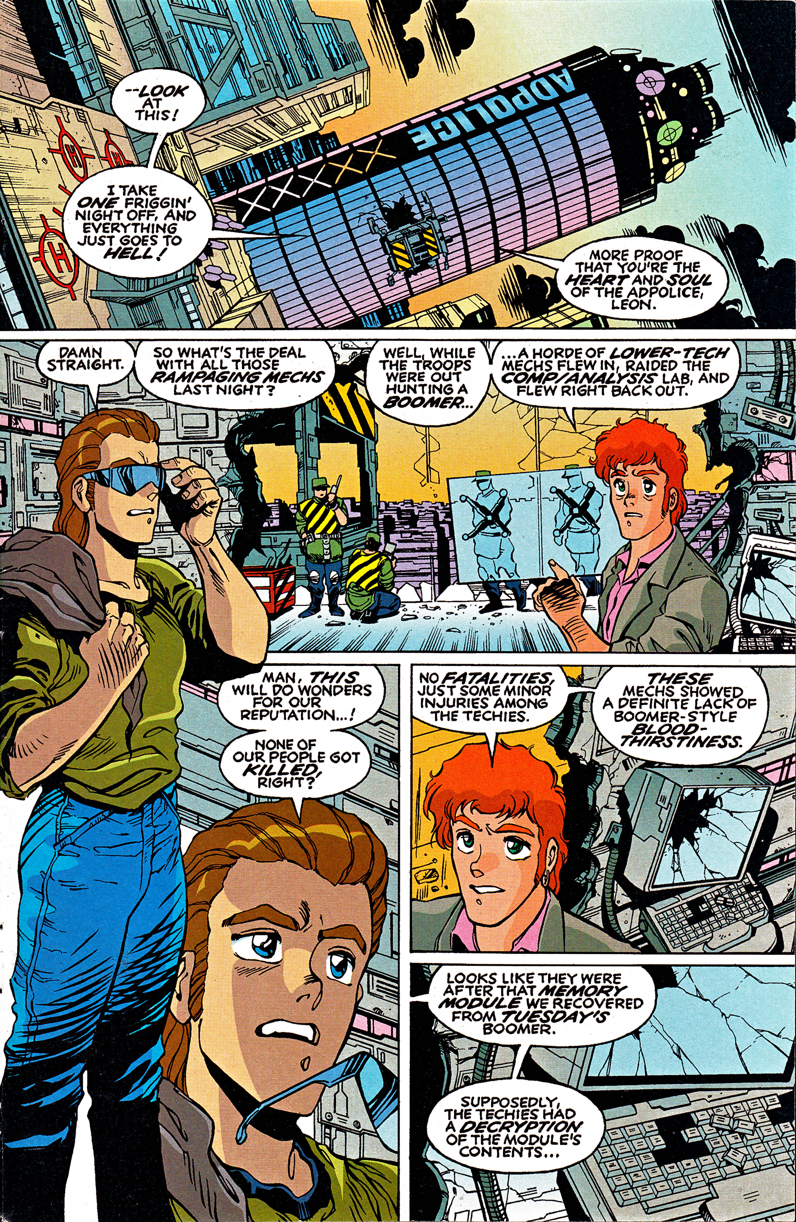Read online Bubblegum Crisis: Grand Mal comic -  Issue #4 - 2