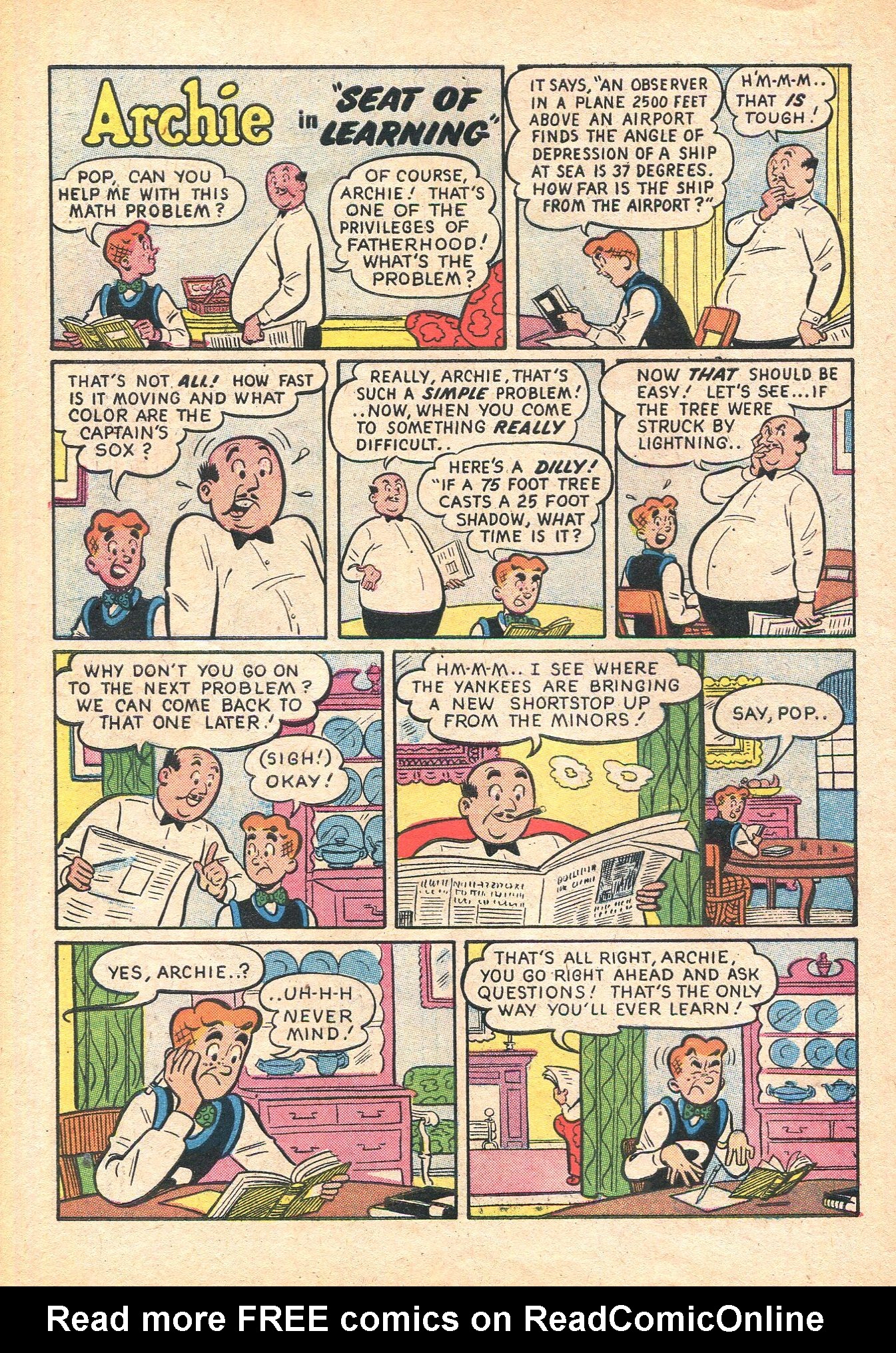 Read online Archie's Joke Book Magazine comic -  Issue #25 - 30