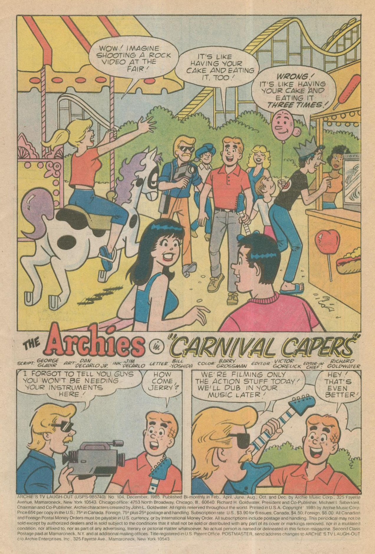 Read online Archie's TV Laugh-Out comic -  Issue #104 - 3