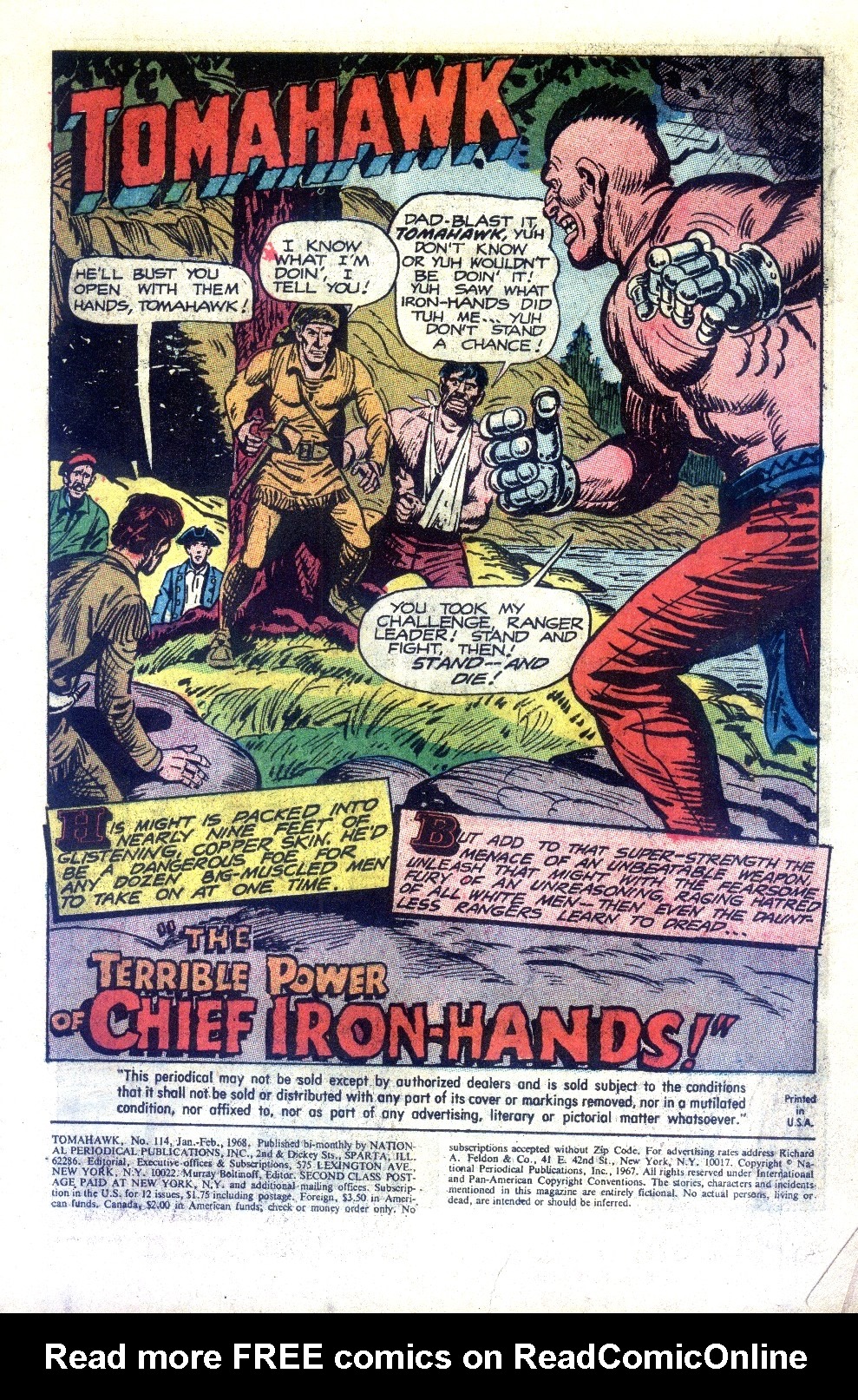 Read online Tomahawk comic -  Issue #114 - 3
