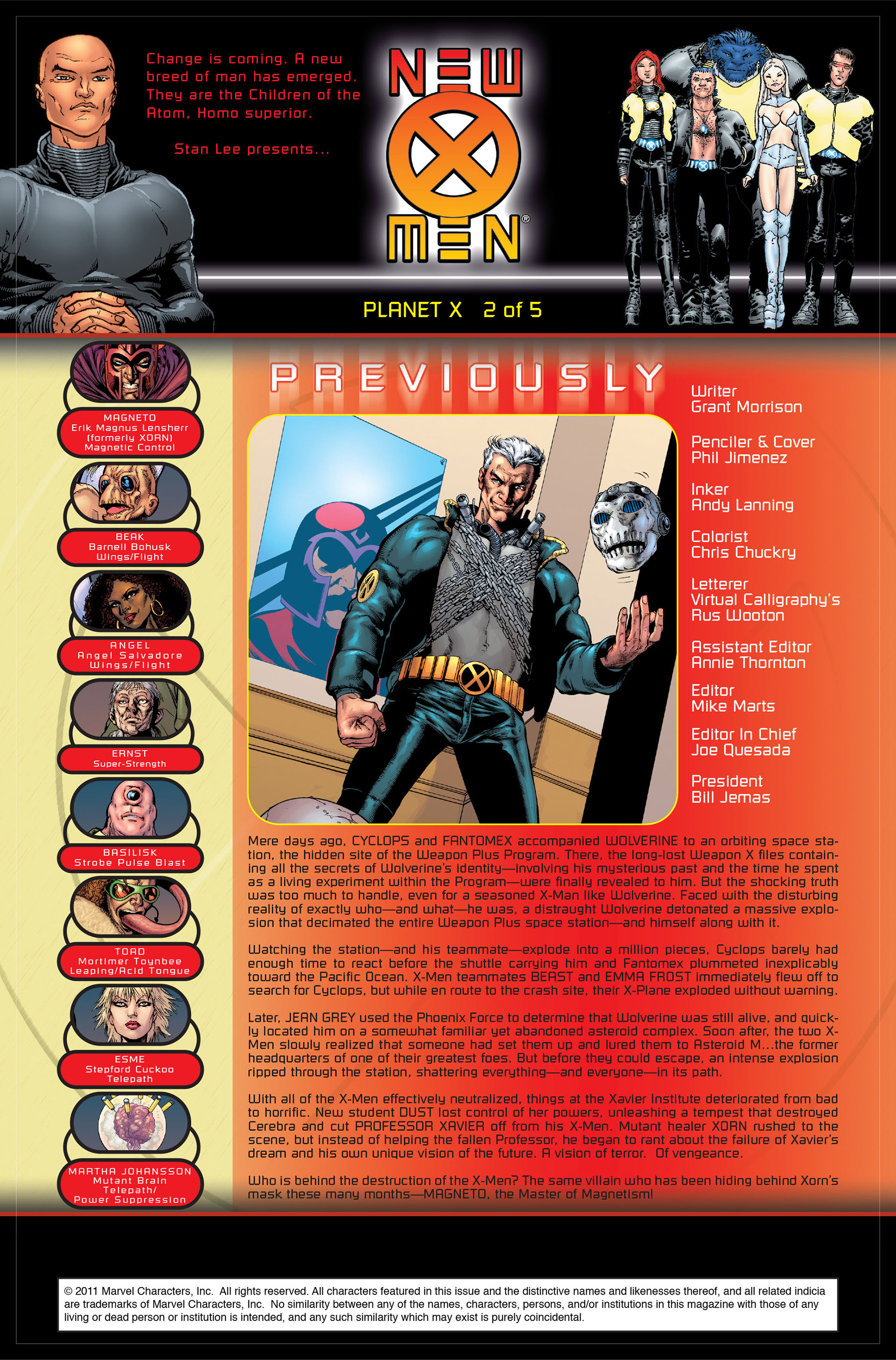 Read online New X-Men (2001) comic -  Issue #147 - 2