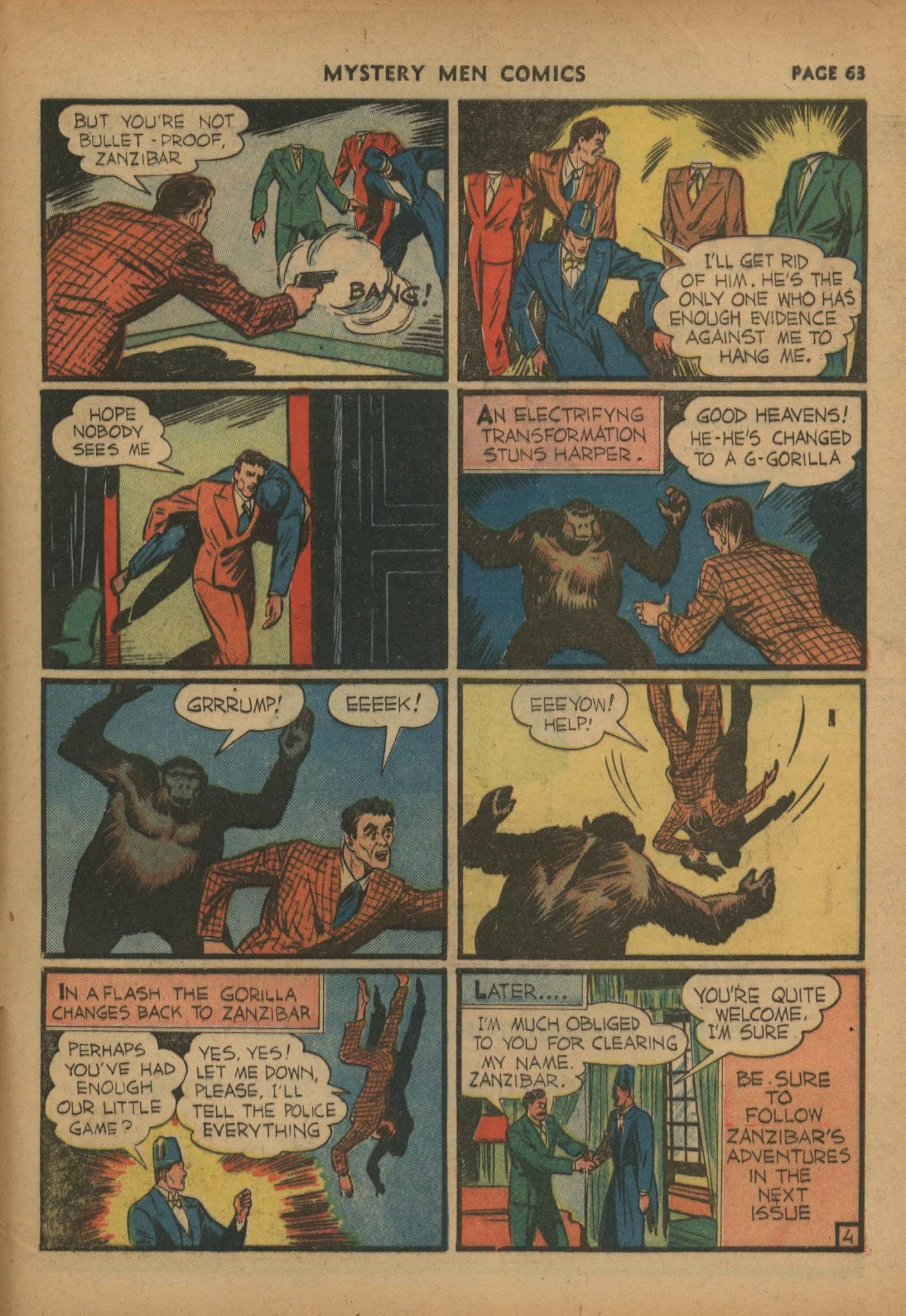 Read online Mystery Men Comics comic -  Issue #20 - 65