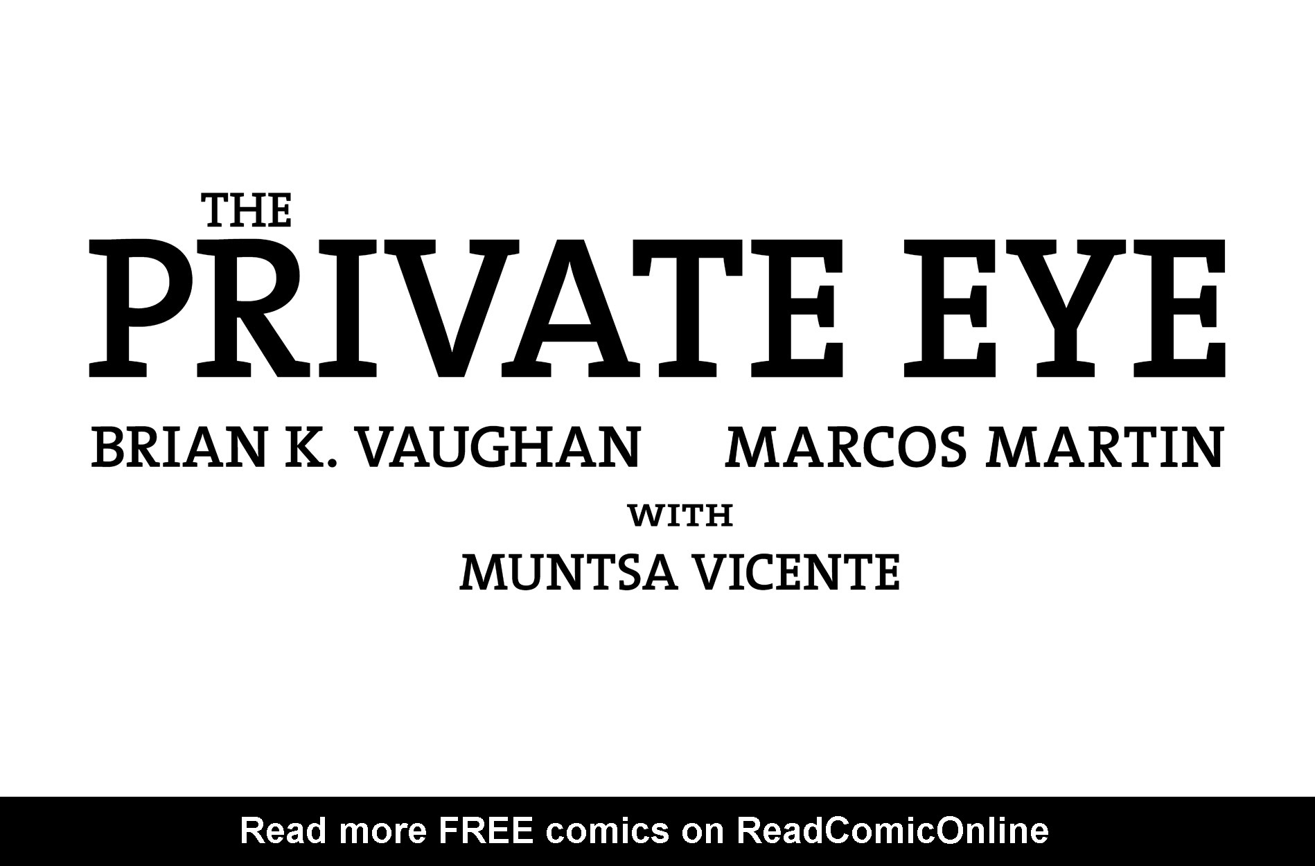 Read online The Private Eye comic -  Issue # _TPB 2 - 141