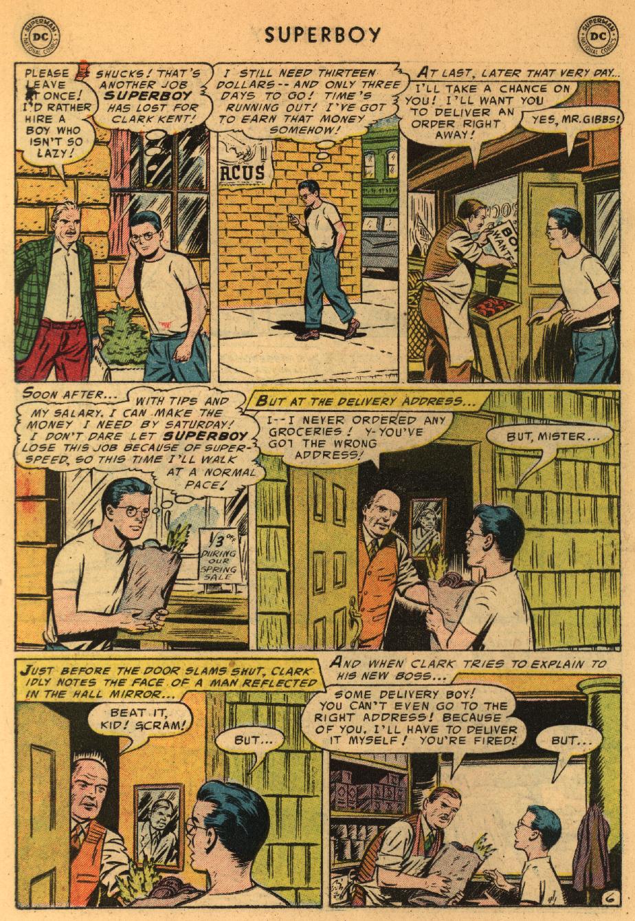 Read online Superboy (1949) comic -  Issue #44 - 16