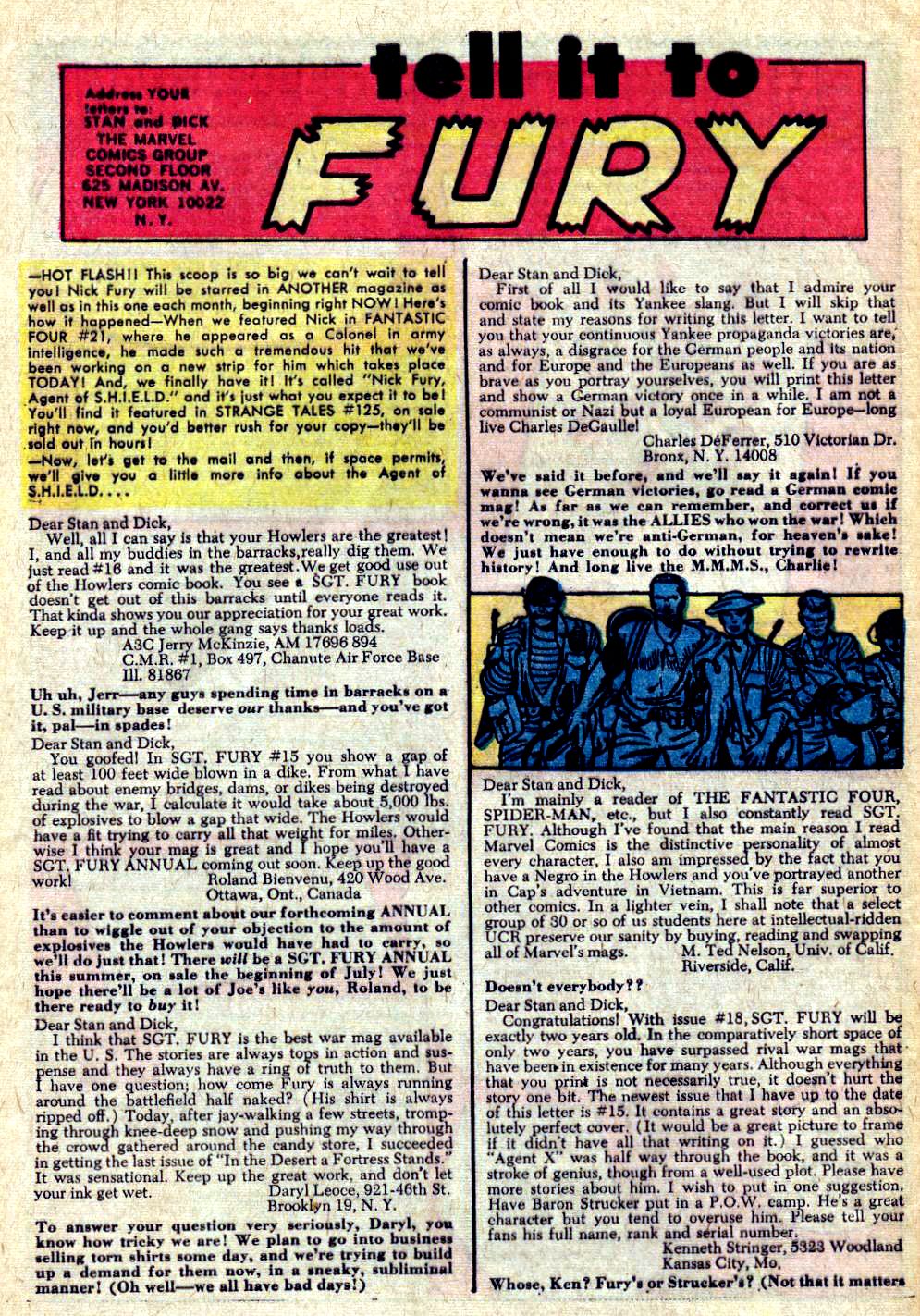 Read online Sgt. Fury comic -  Issue #20 - 32