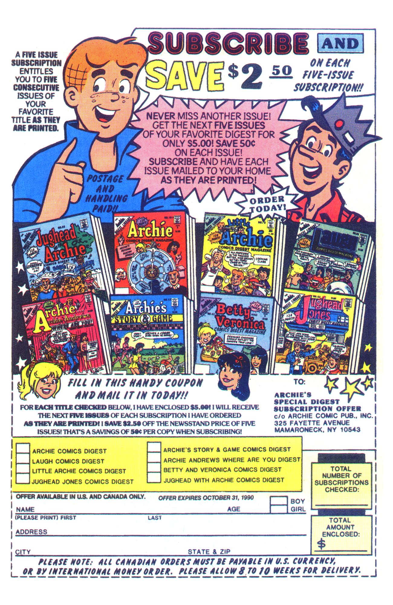 Read online Archie Giant Series Magazine comic -  Issue #608 - 25