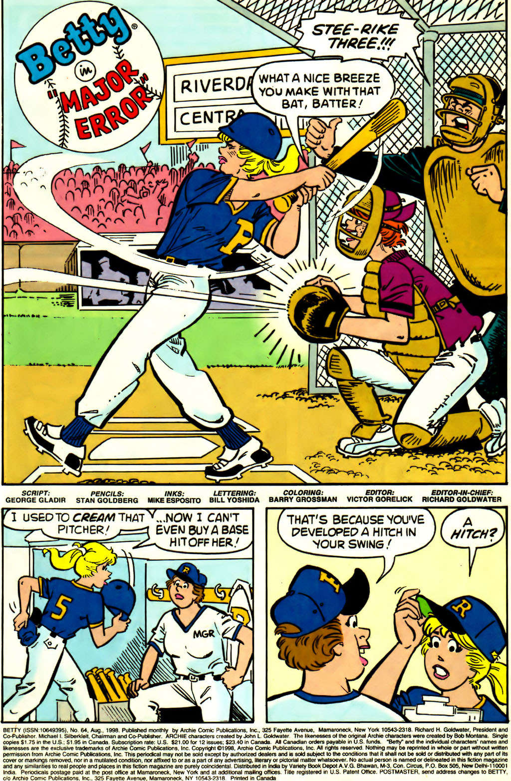 Read online Betty comic -  Issue #64 - 2