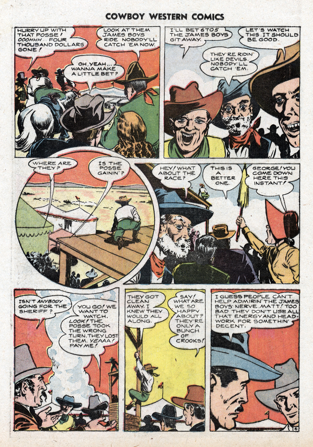 Read online Cowboy Western Comics (1948) comic -  Issue #22 - 6