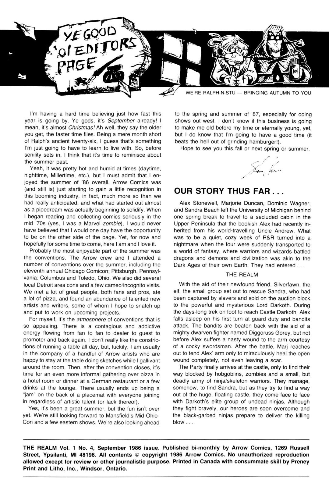 Read online The Realm (1986) comic -  Issue #4 - 2