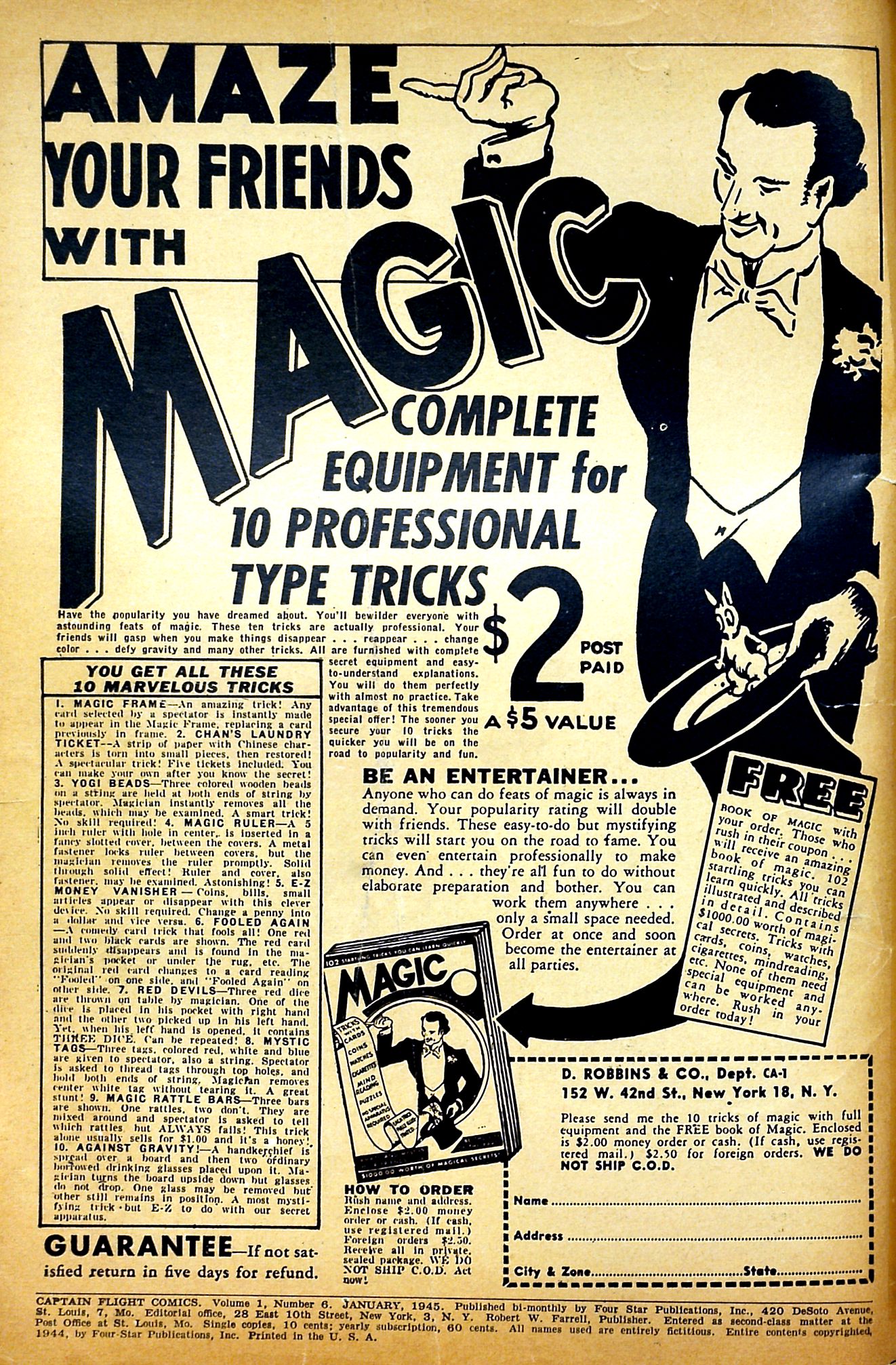 Read online Captain Flight Comics comic -  Issue #6 - 2