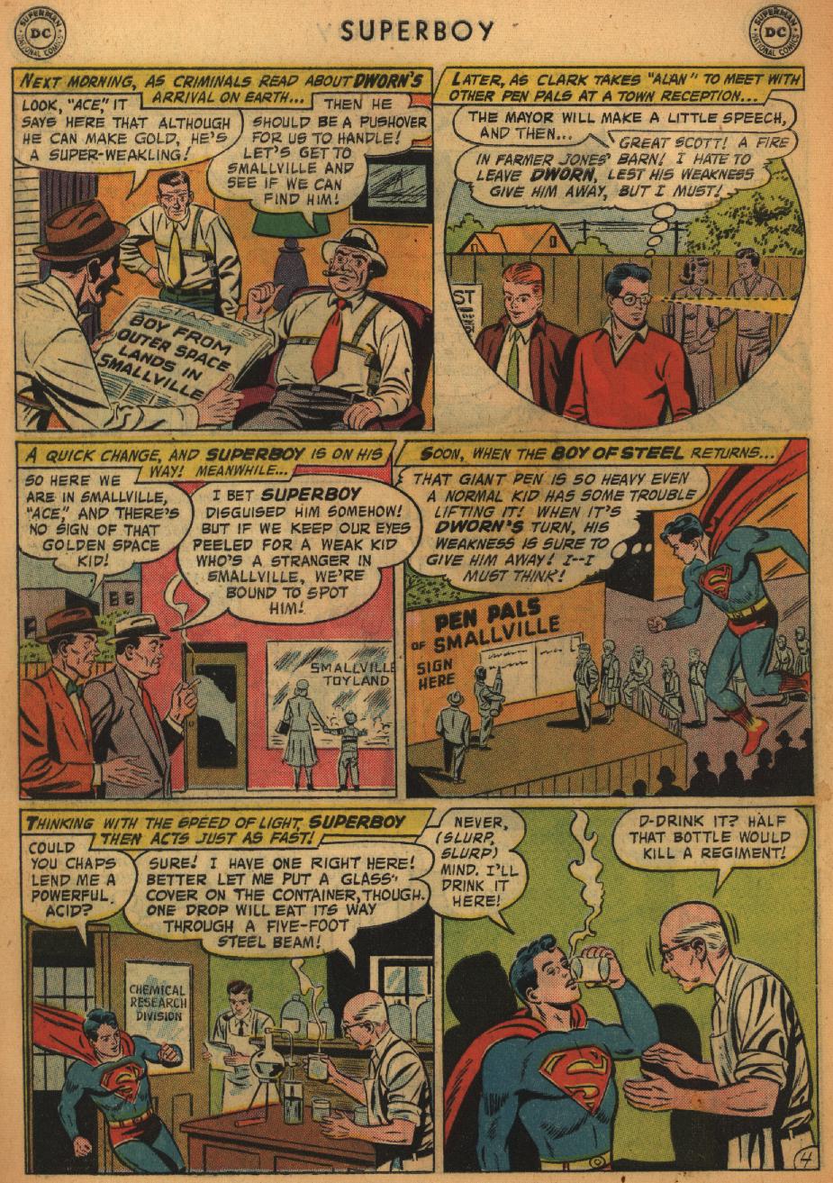 Read online Superboy (1949) comic -  Issue #65 - 5