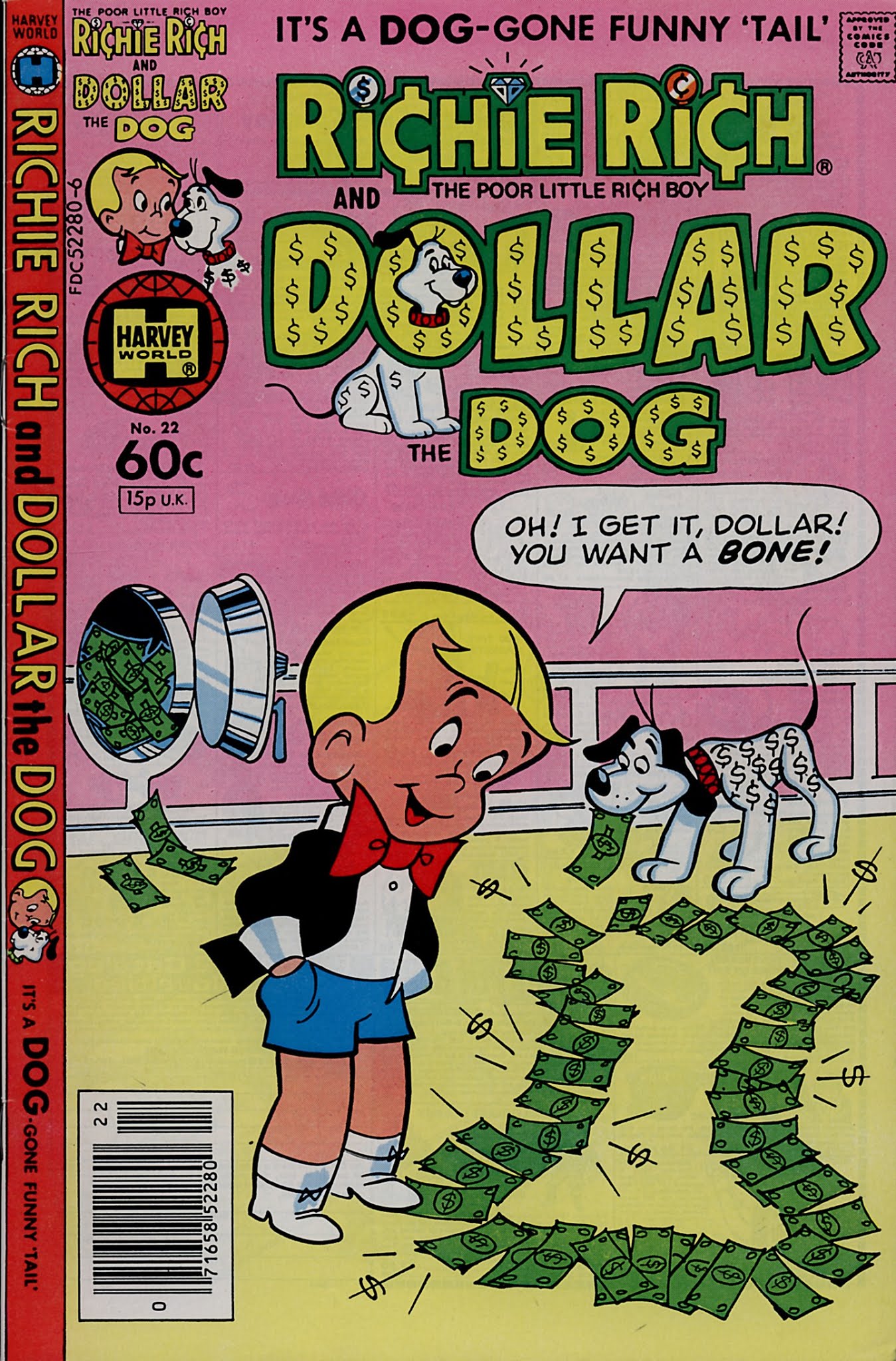 Read online Richie Rich & Dollar the Dog comic -  Issue #22 - 1