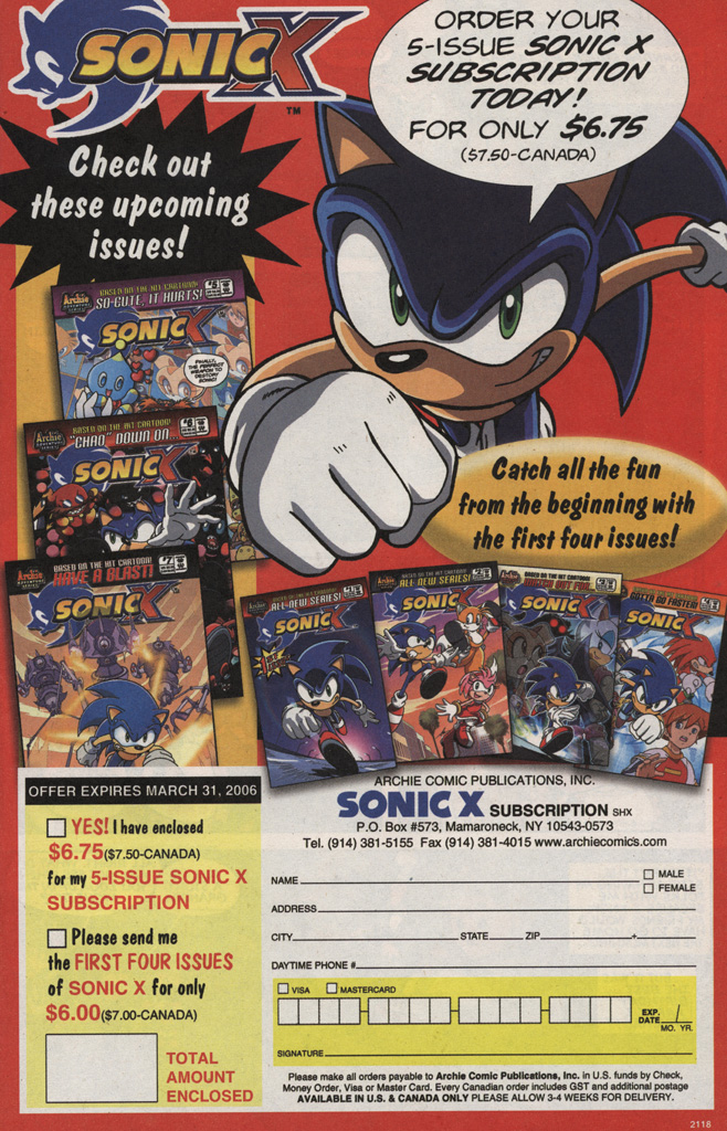 Read online Sonic X comic -  Issue #5 - 7