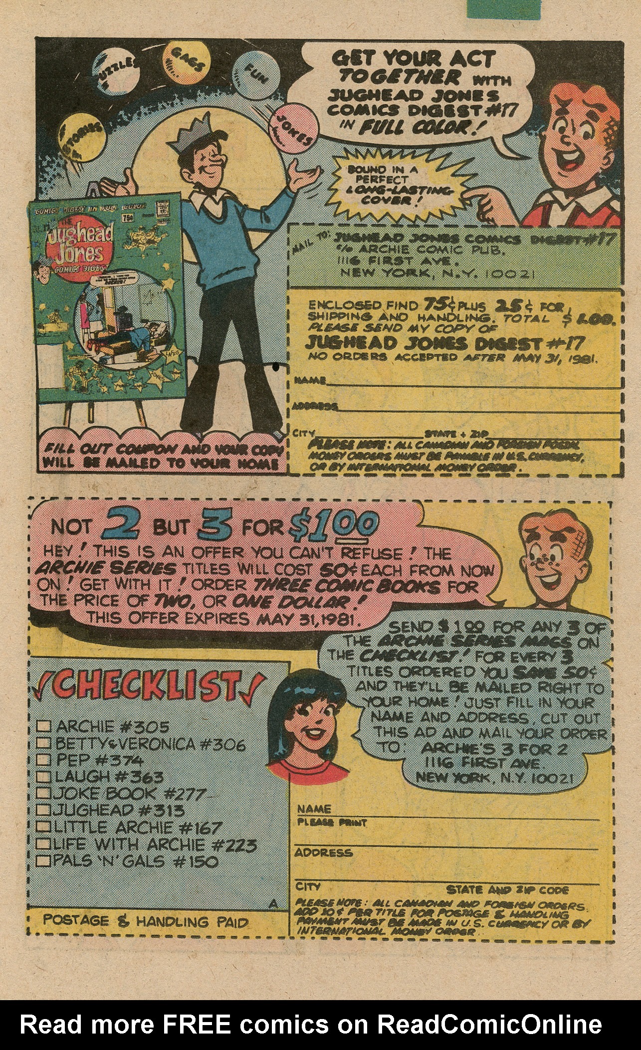 Read online Archie's TV Laugh-Out comic -  Issue #81 - 19
