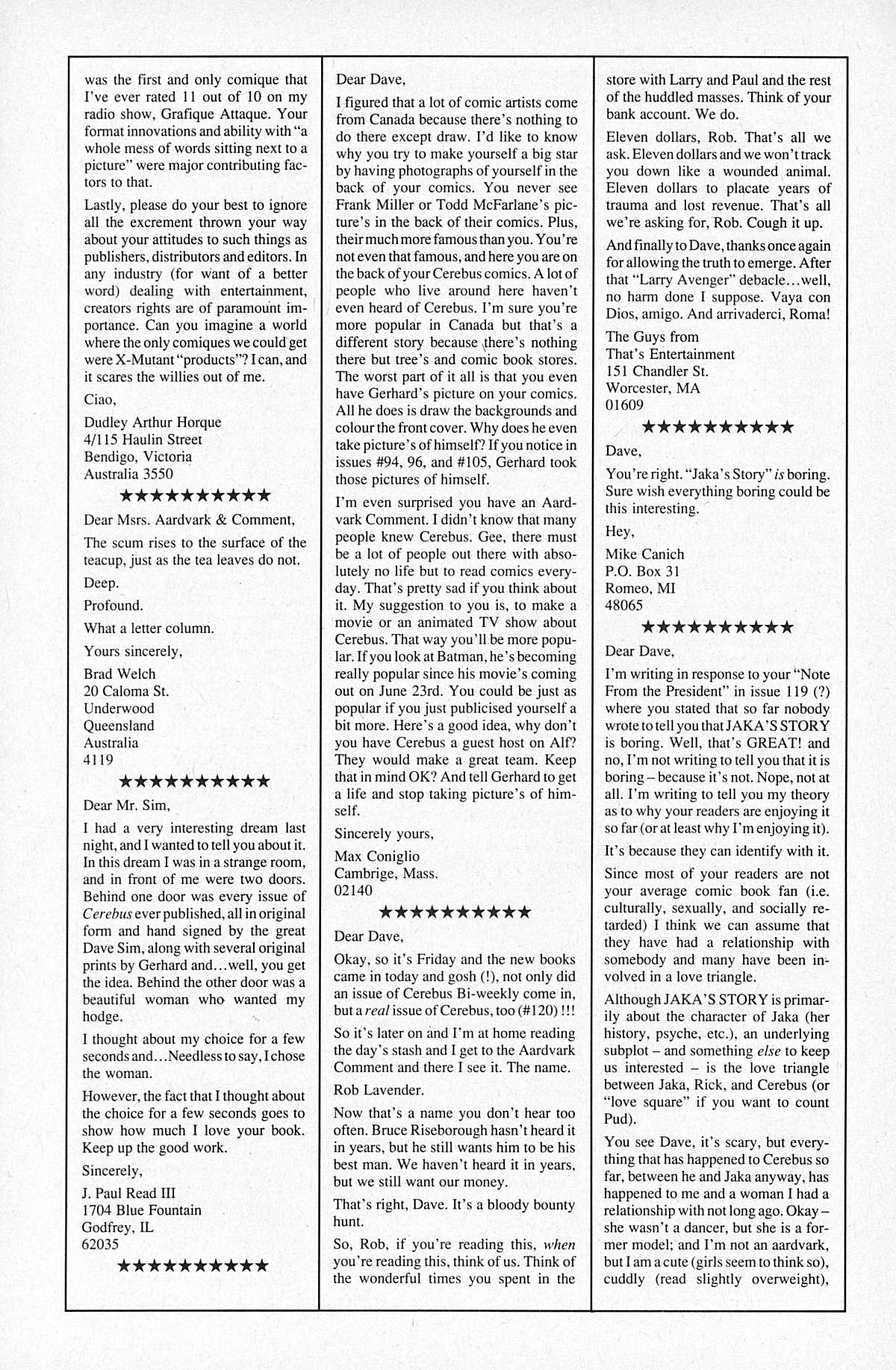 Cerebus Issue #123 #122 - English 24