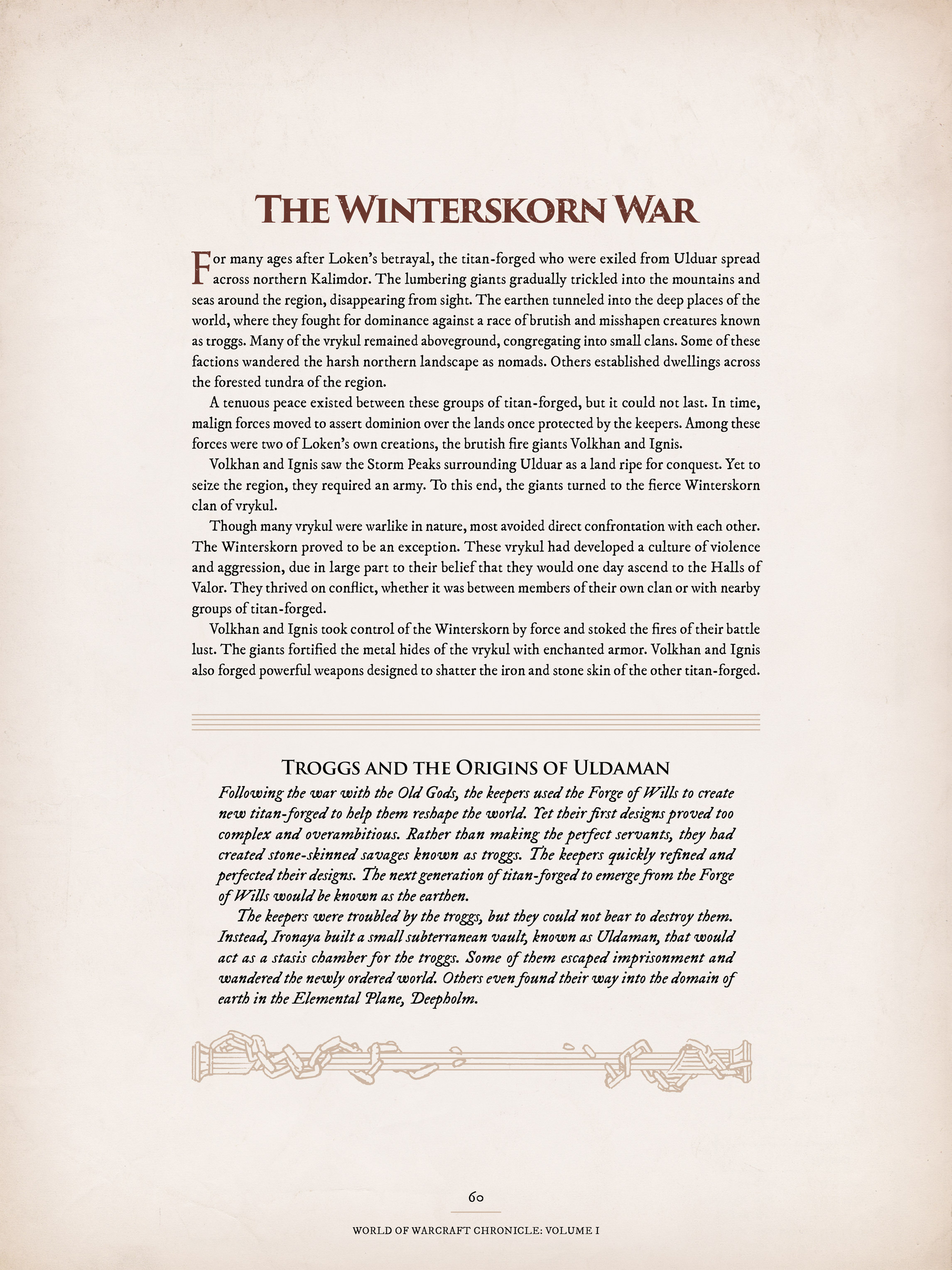Read online World of Warcraft Chronicle Vol. 1 comic -  Issue # Full - 59