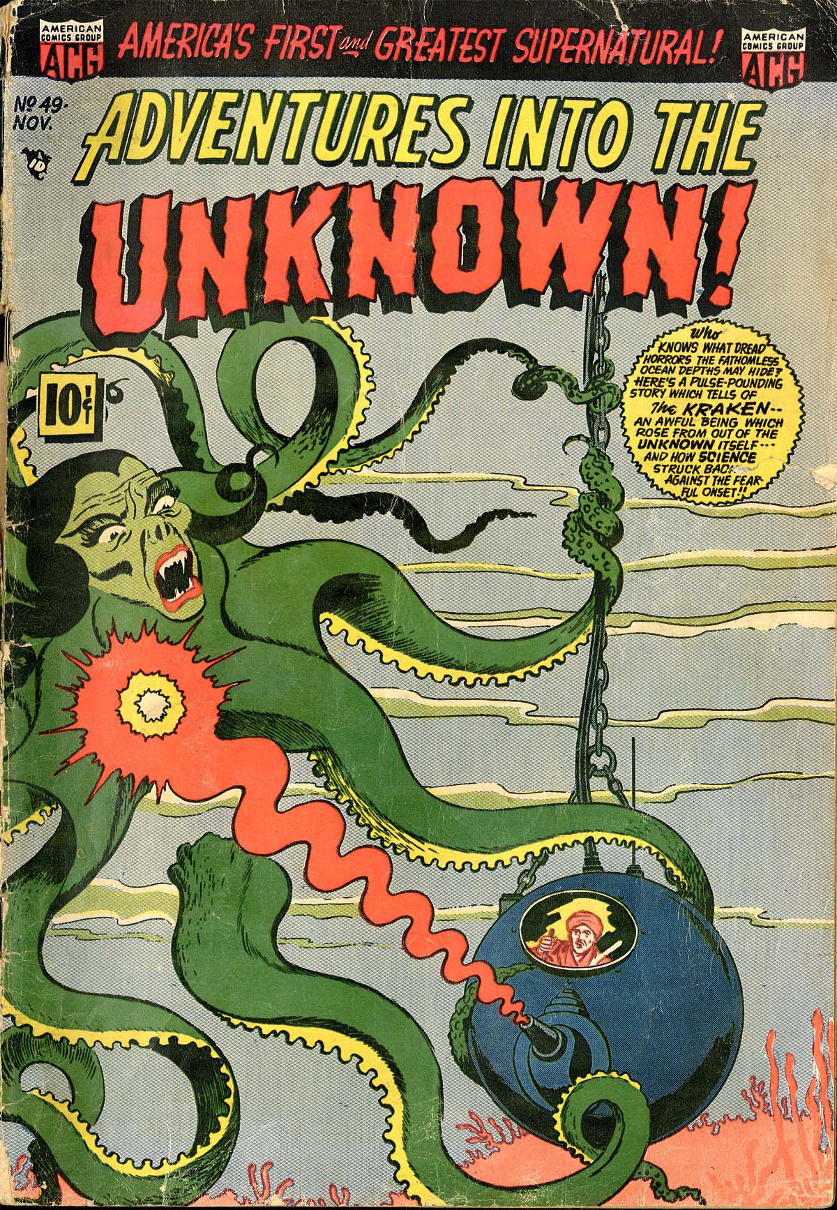 Read online Adventures Into The Unknown comic -  Issue #49 - 1