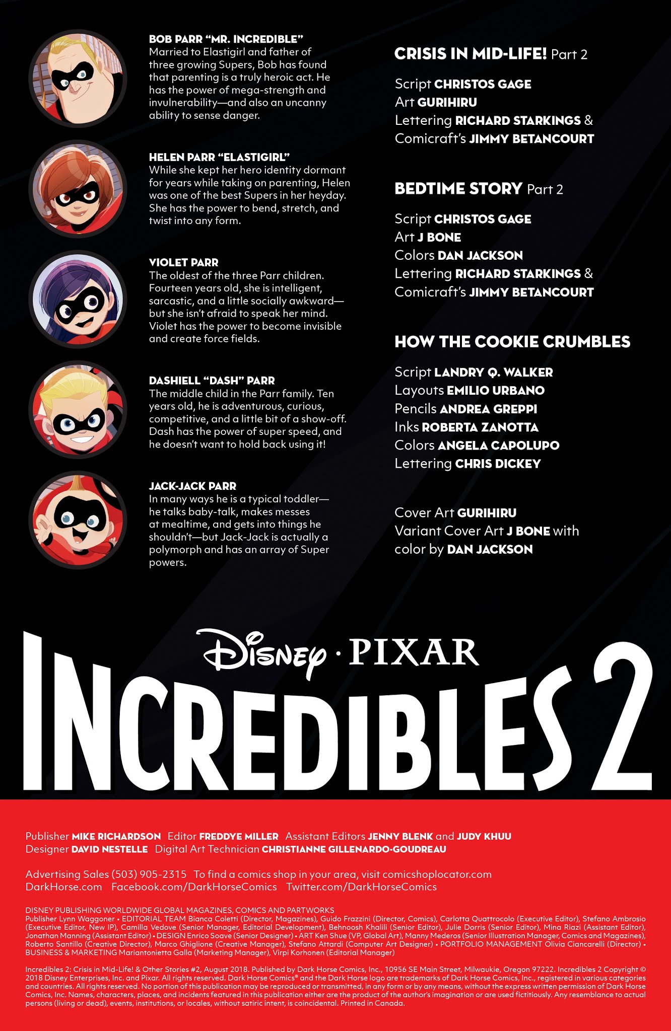 Read online Disney / Pixar The Incredibles 2: Crisis In Mid-Life! & Other Stories comic -  Issue #2 - 2