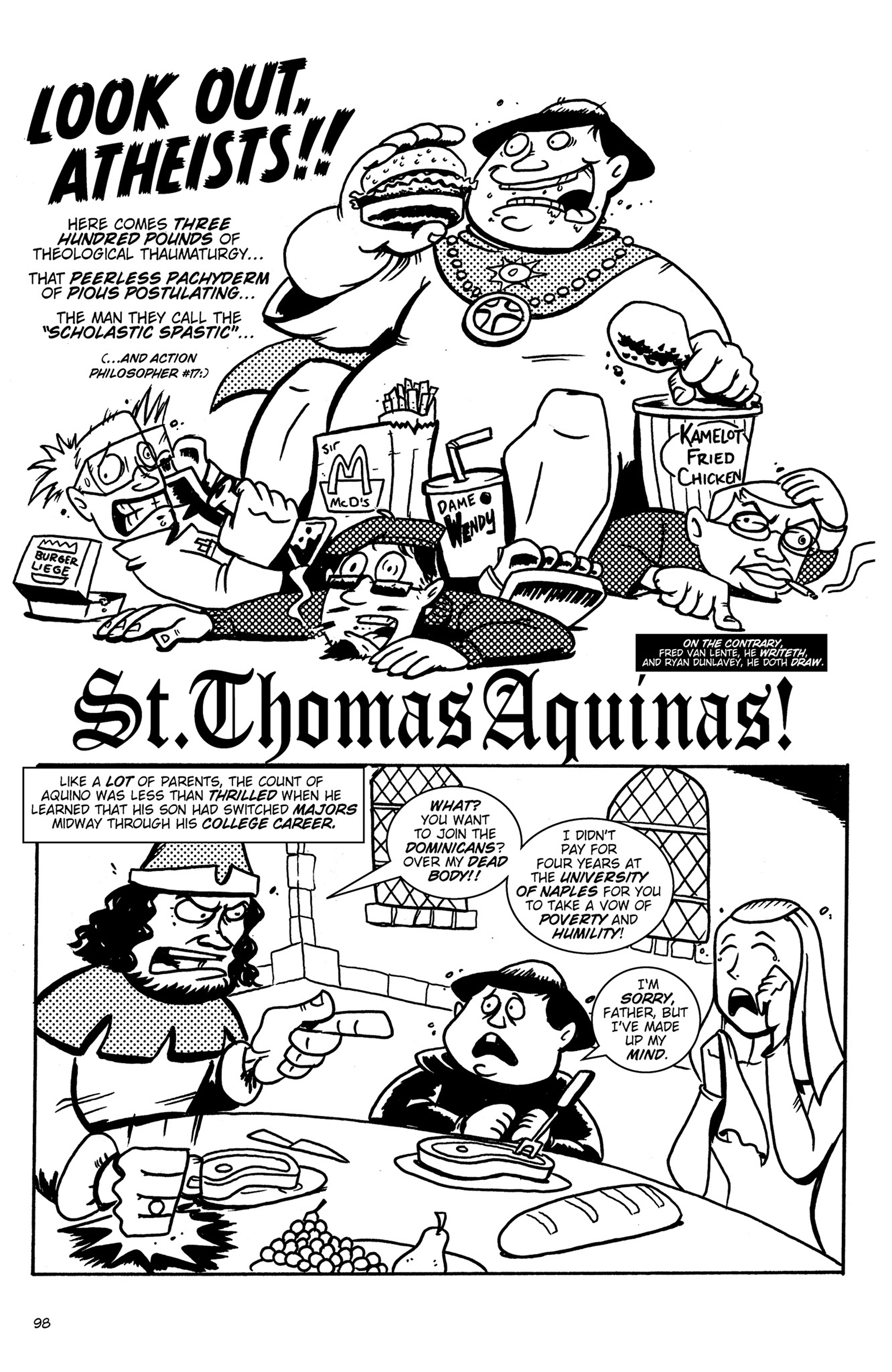 Read online Action Philosophers! comic -  Issue #Action Philosophers! TPB (Part 1) - 98