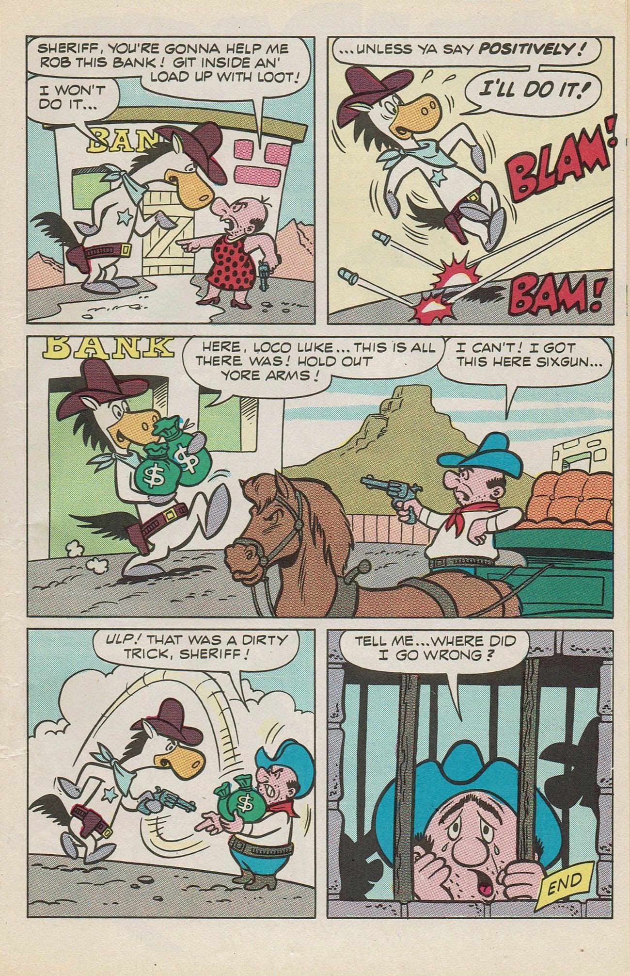 Read online Huckleberry Hound / Quick Draw McGraw Giant Size Flip Book comic -  Issue # Full - 15