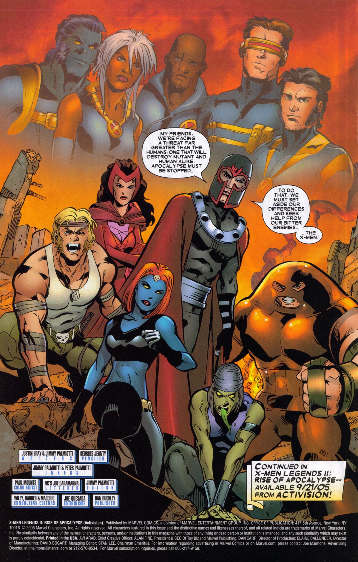 Read online X-Men Legends II: Rise of Apocalypse (Activision) comic -  Issue # Full - 13