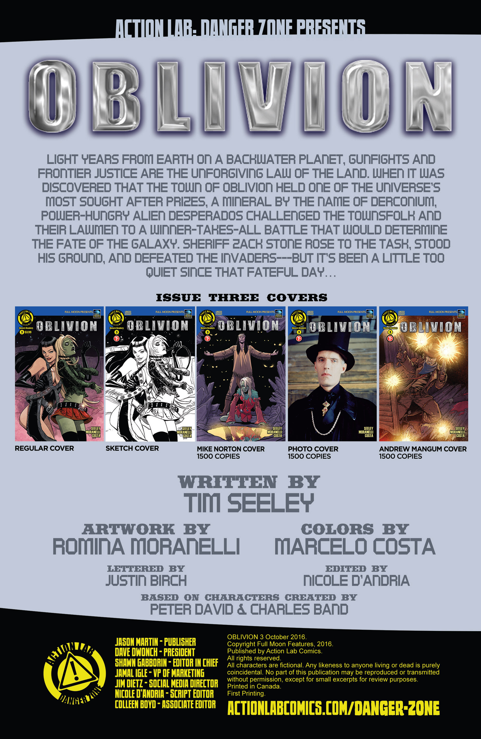Read online Oblivion comic -  Issue #3 - 2