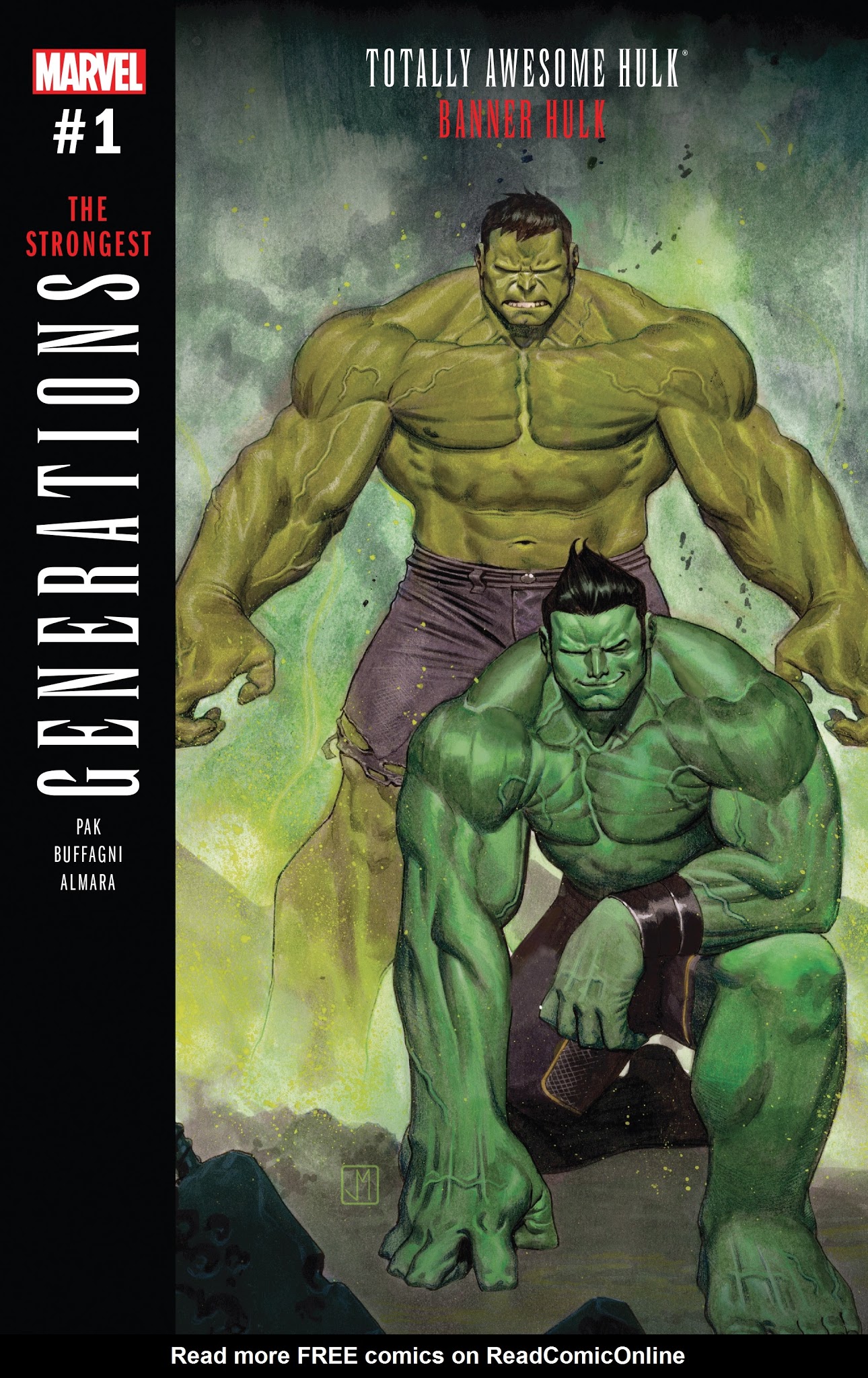 Read online Generations: Banner Hulk & The Totally Awesome Hulk comic -  Issue # Full - 1