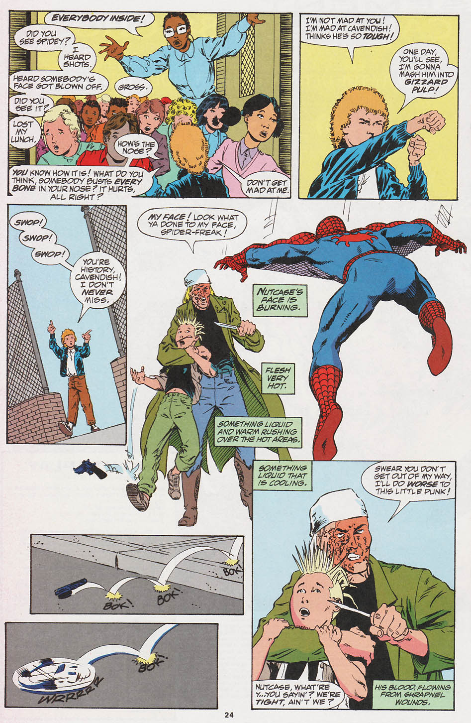 Read online Spider-Man (1990) comic -  Issue #27 - There's Something About A Gun Part 1 - 18