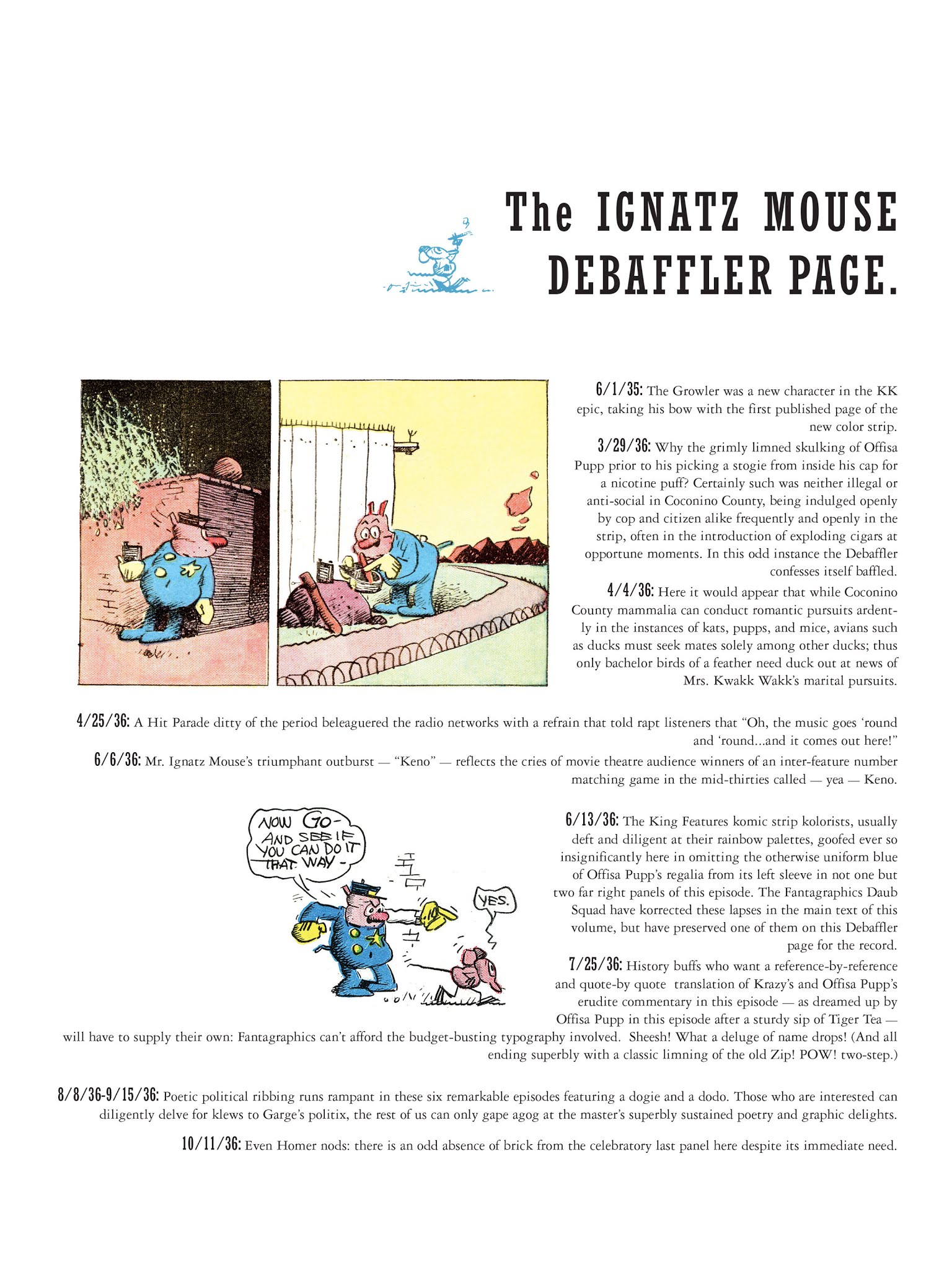 Read online Krazy & Ignatz comic -  Issue # TPB 9 - 116