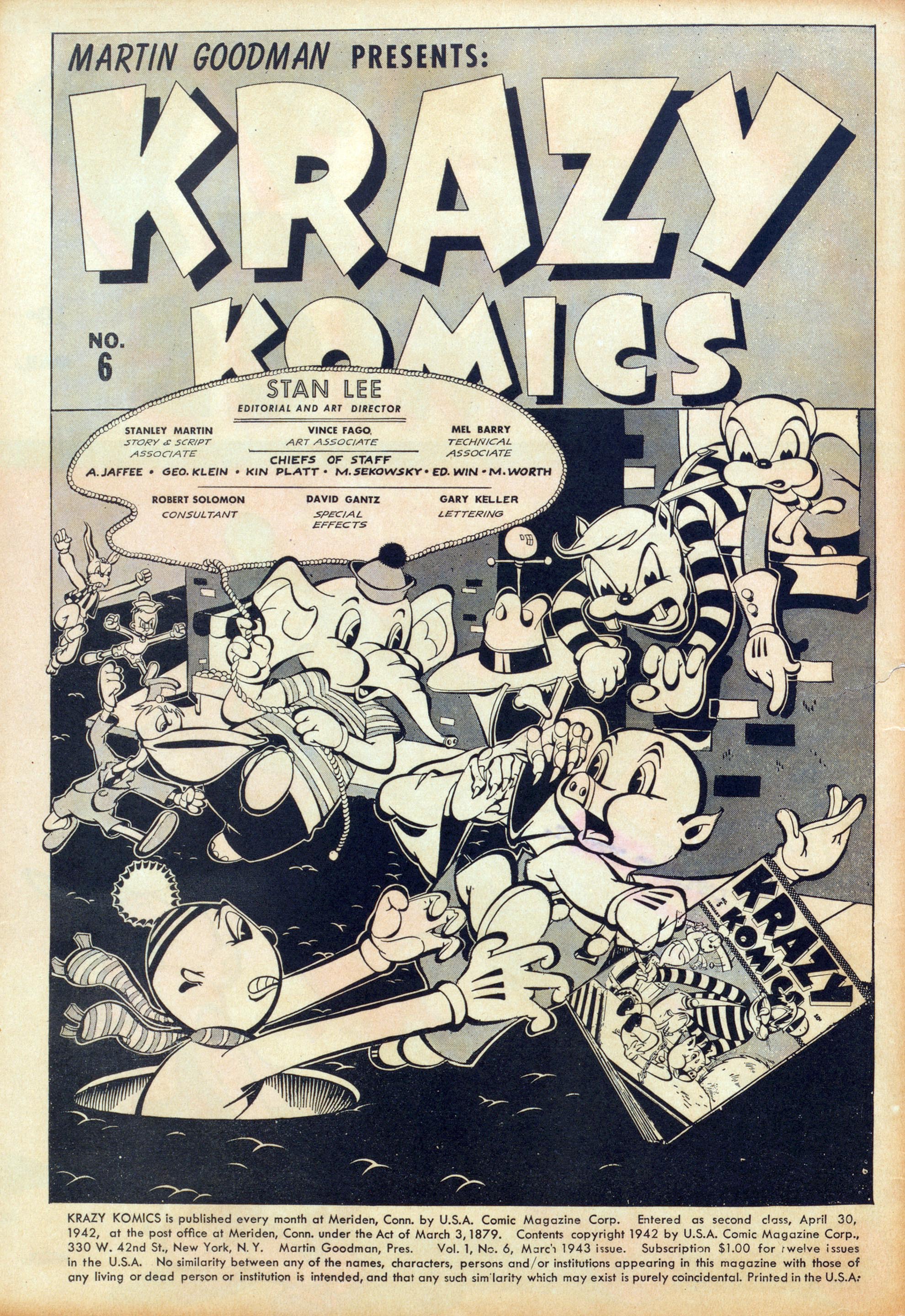 Read online Krazy Komics comic -  Issue #6 - 2