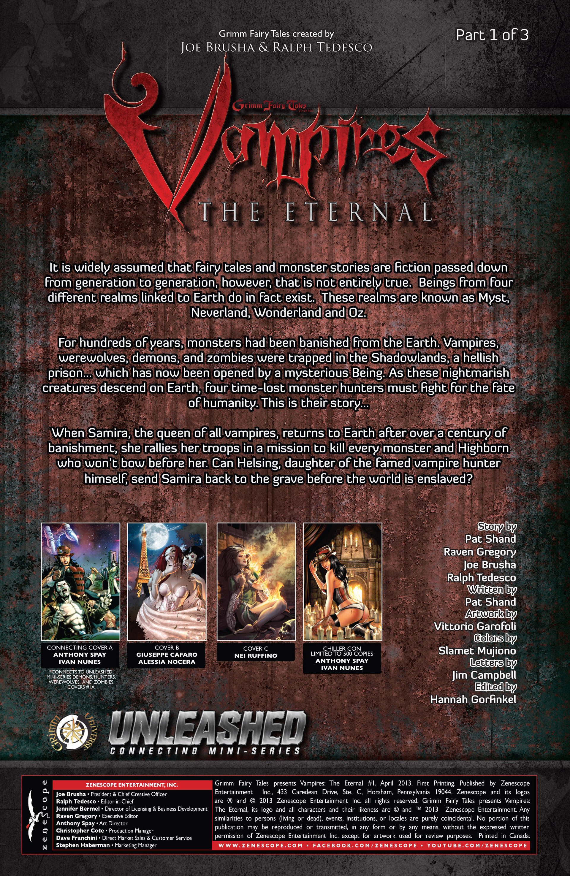 Read online Grimm Fairy Tales presents Vampires: The Eternal comic -  Issue #1 - 2