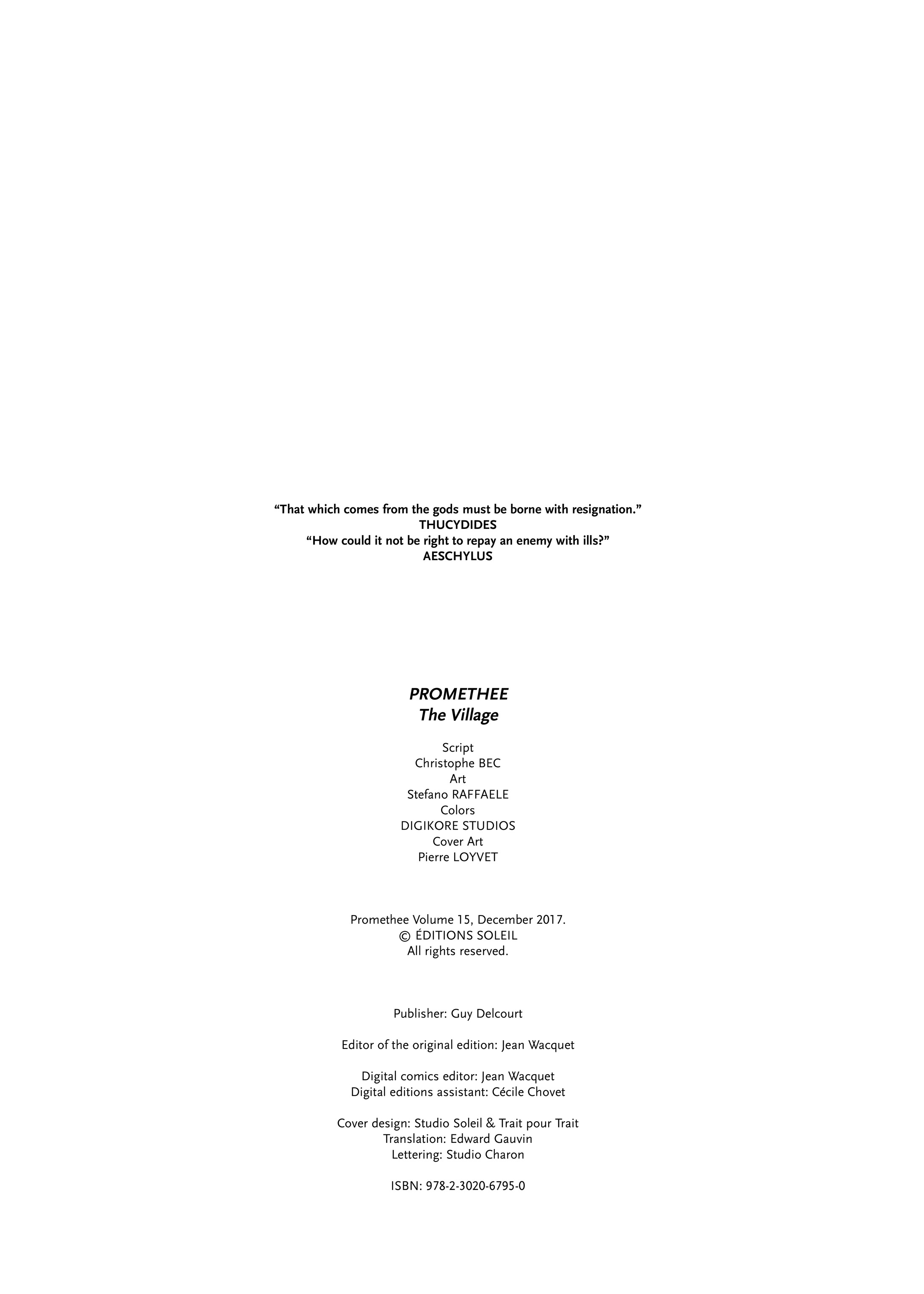 Read online Promethee comic -  Issue #15 - 2